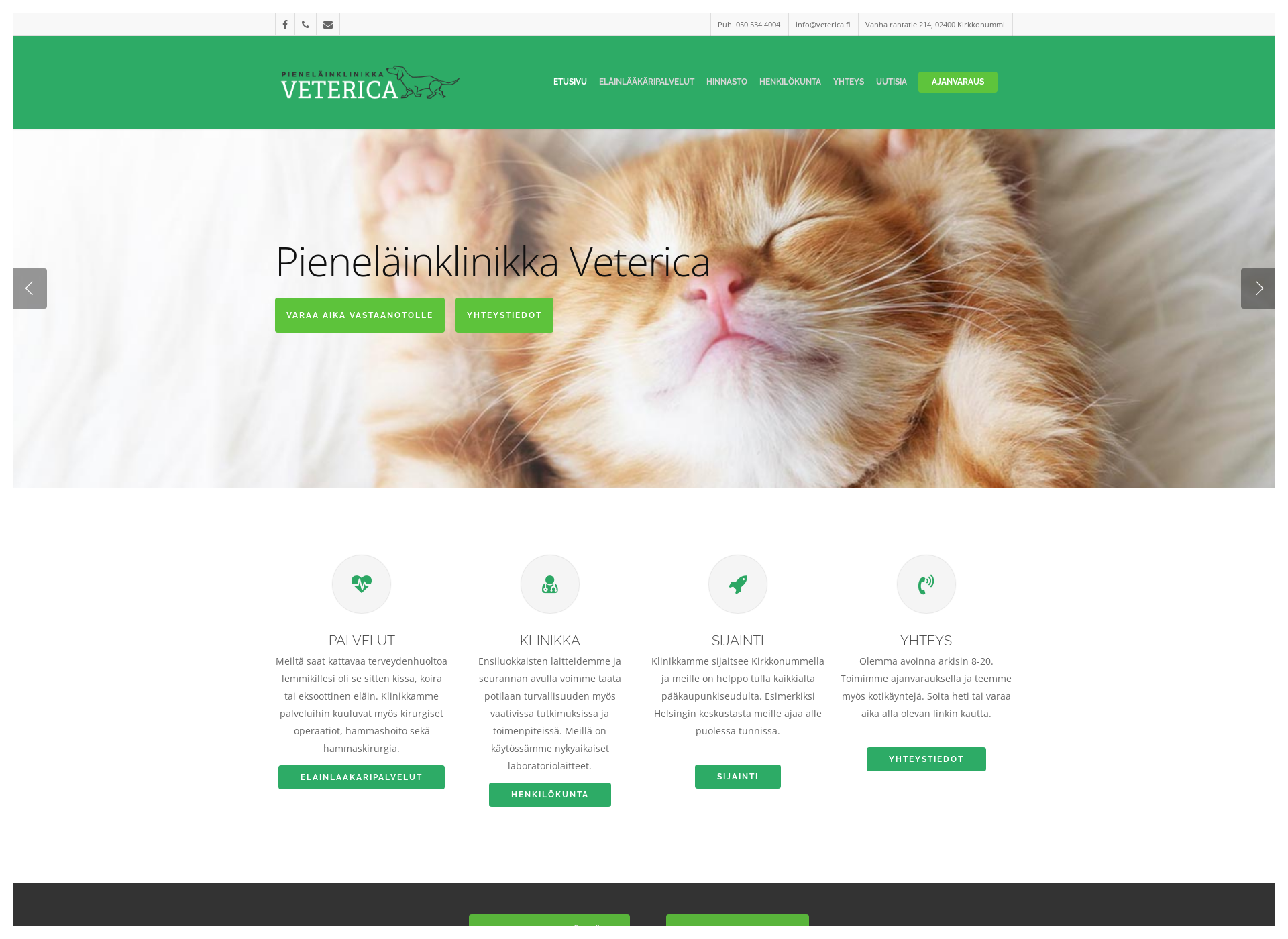 Screenshot for veterica.fi