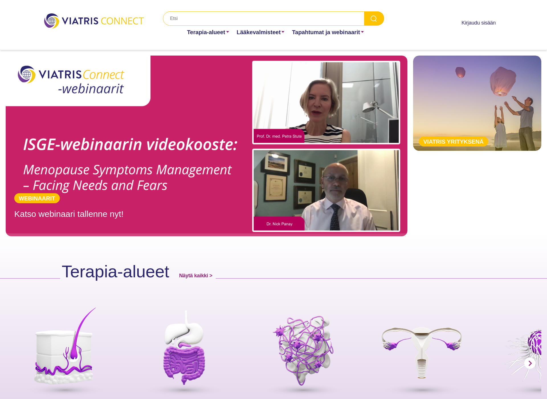Screenshot for viatrisconnect.fi