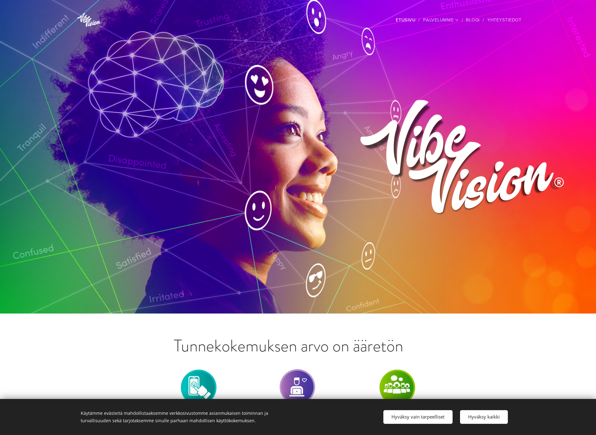 Screenshot for vibevision.fi