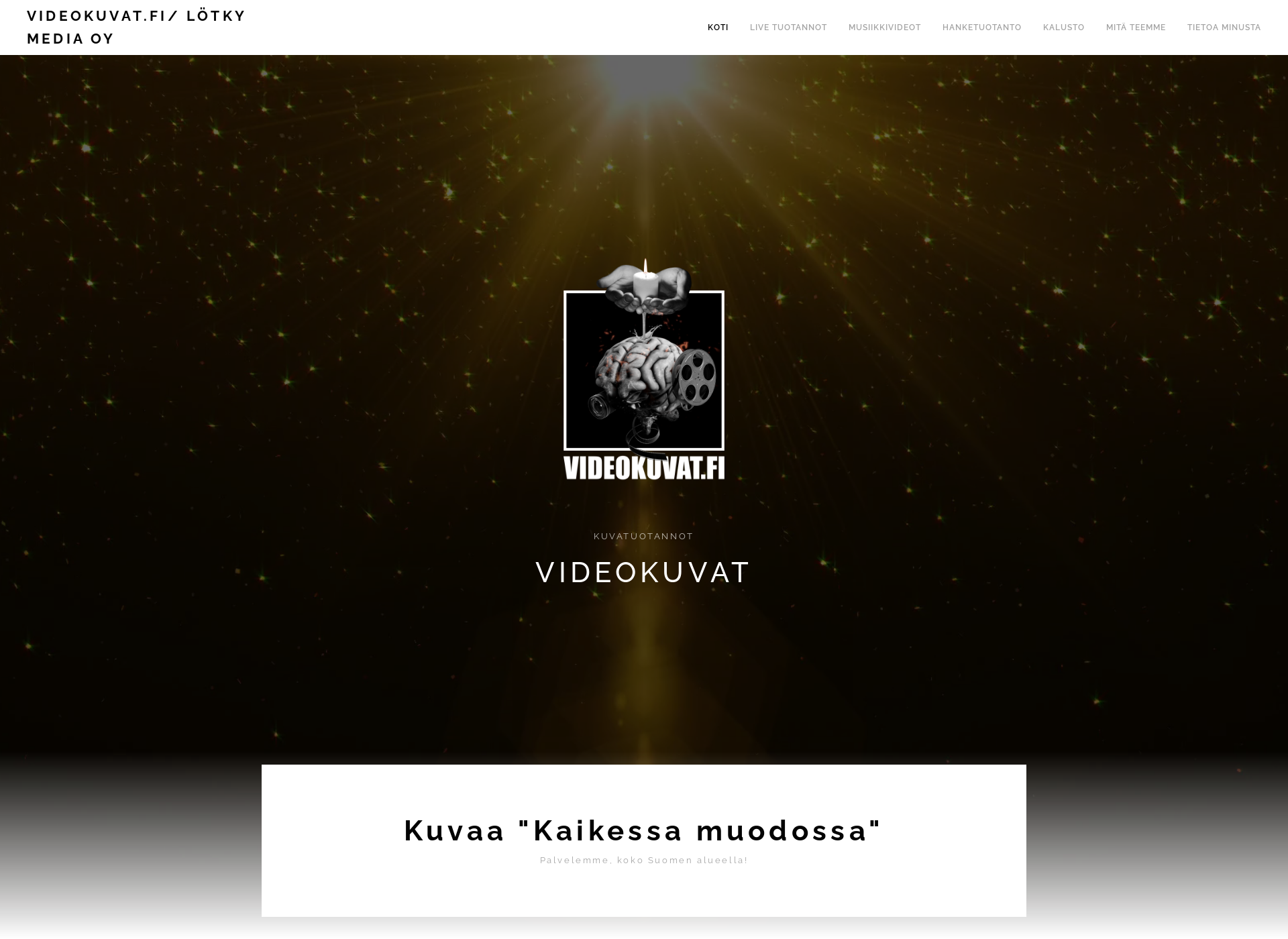 Skärmdump för videokuvat.fi