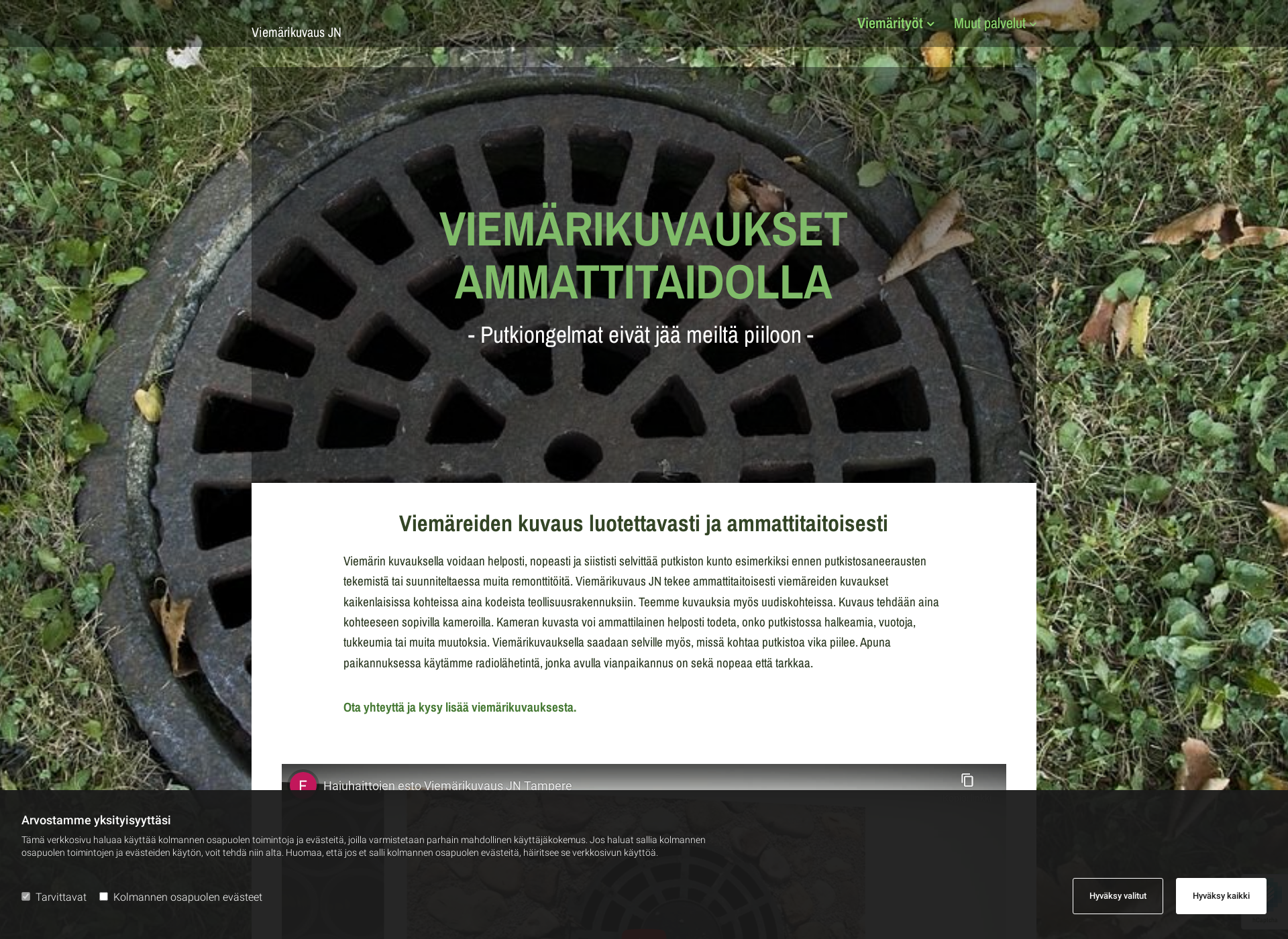 Screenshot for viemarikuvaus.fi