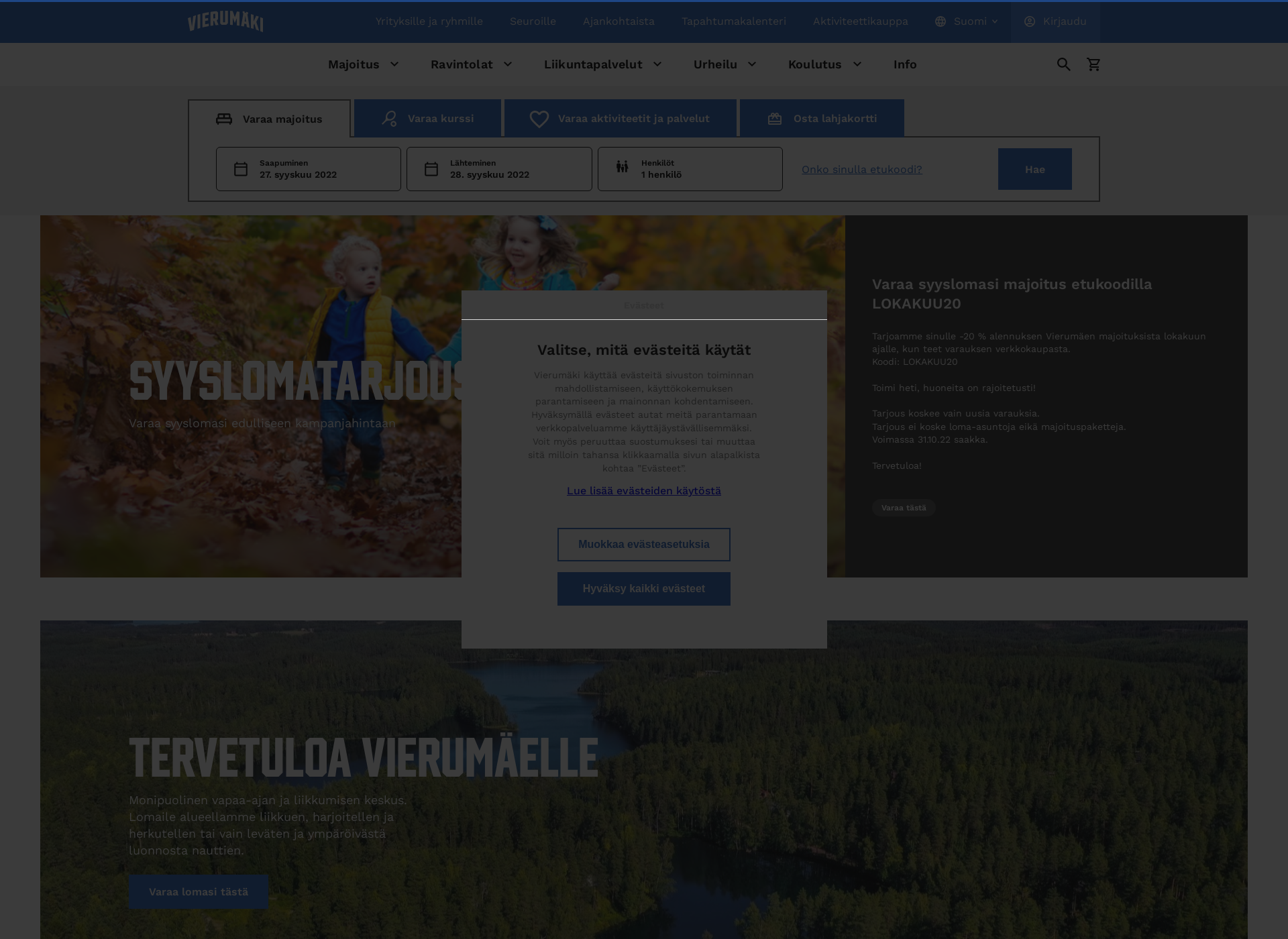 Screenshot for vierumaki.fi