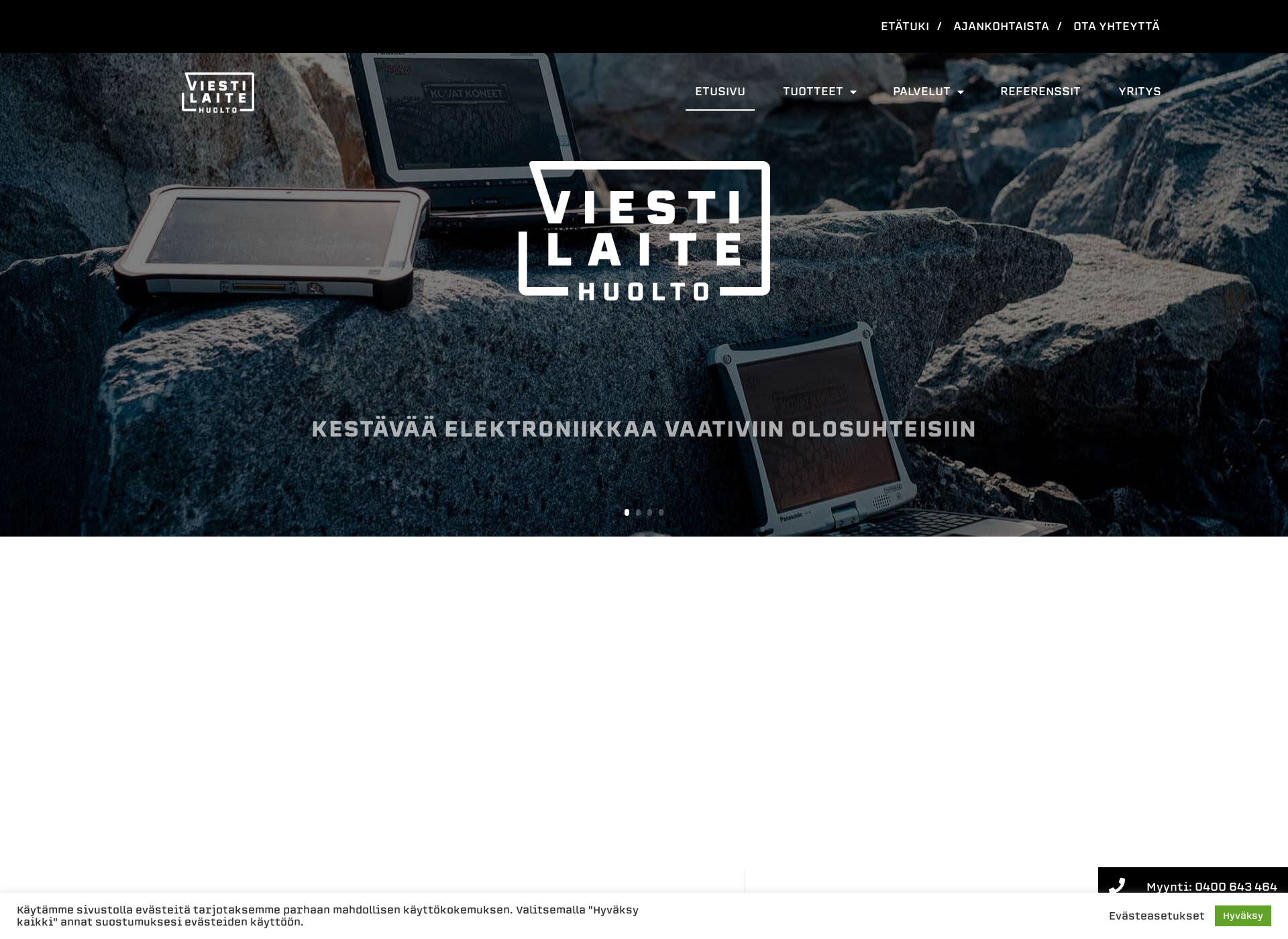 Screenshot for viestilaitehuolto.fi
