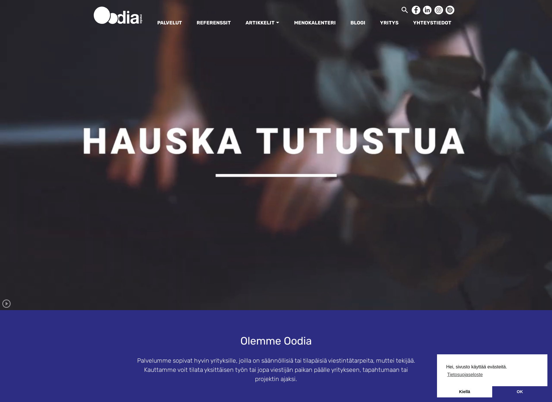 Skärmdump för viestiplus.fi