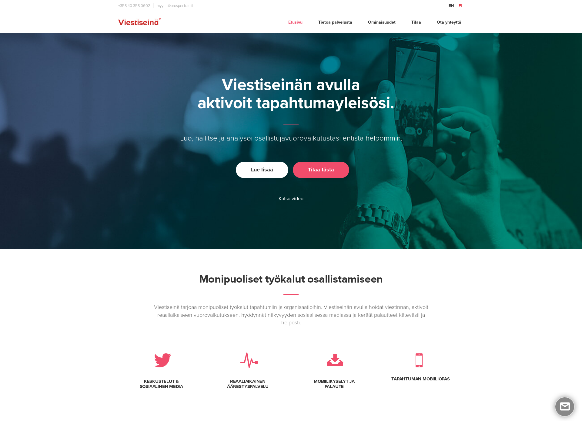 Screenshot for viestiseina.fi