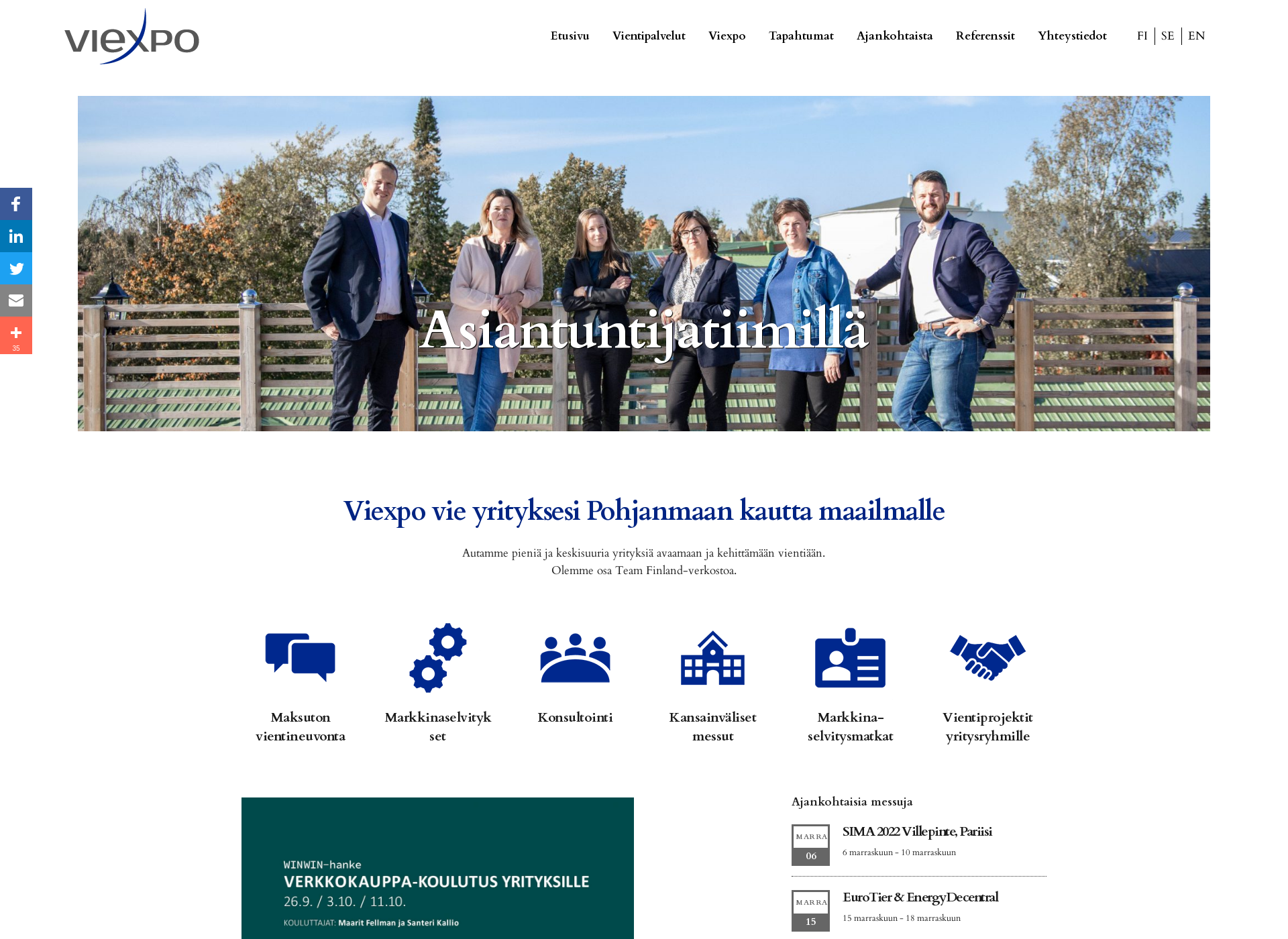 Screenshot for viexpo.fi