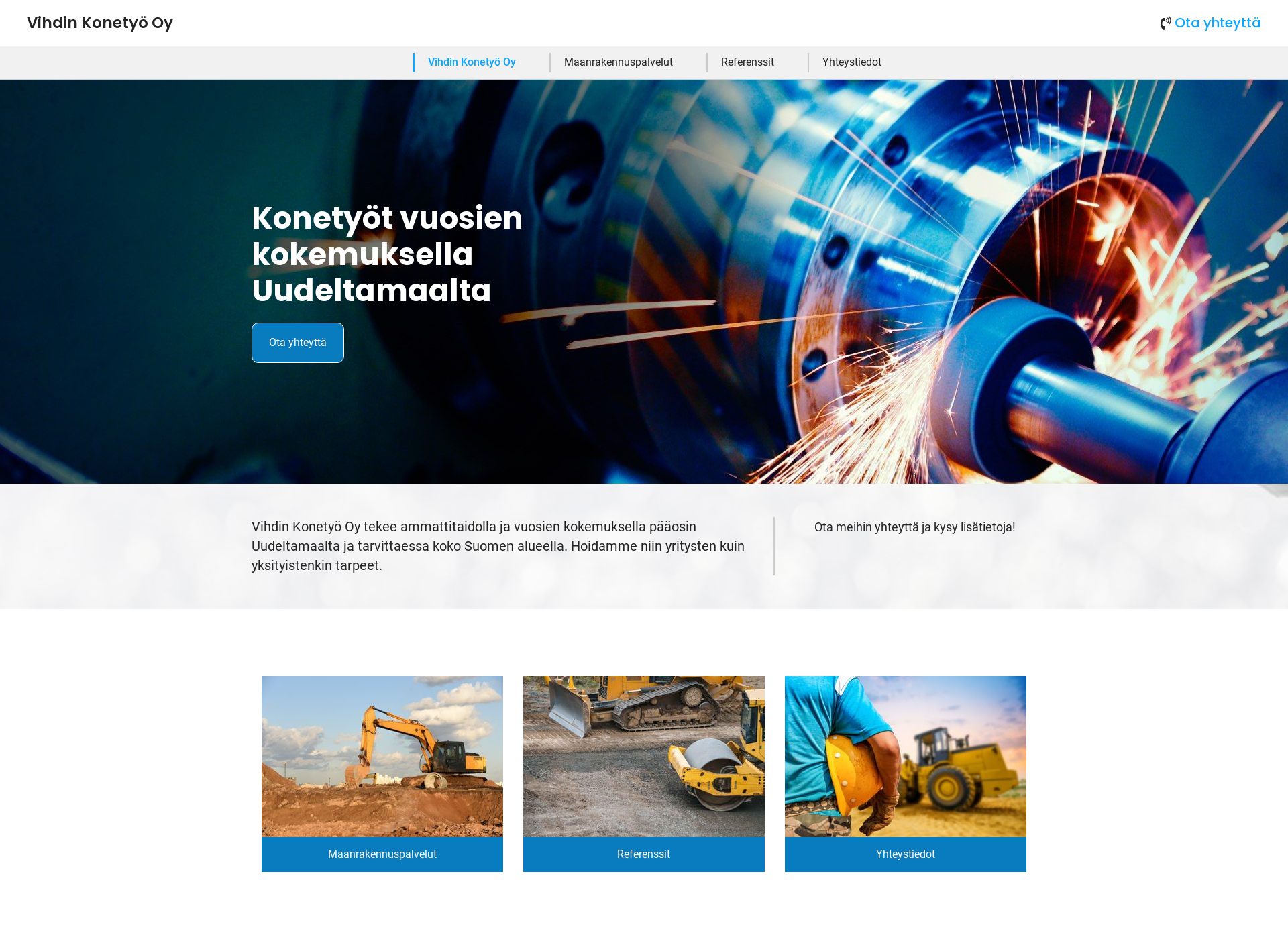 Screenshot for vihdinkonetyo.fi
