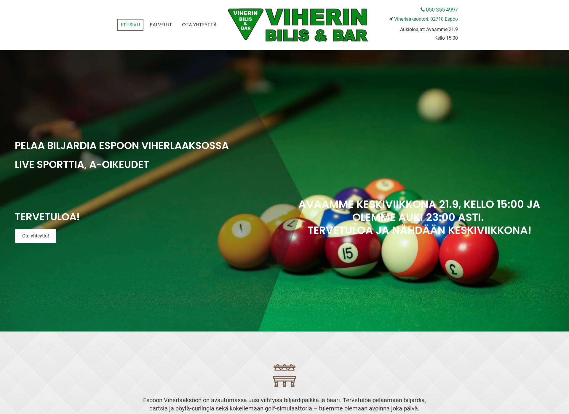 Screenshot for viherinbilis.fi
