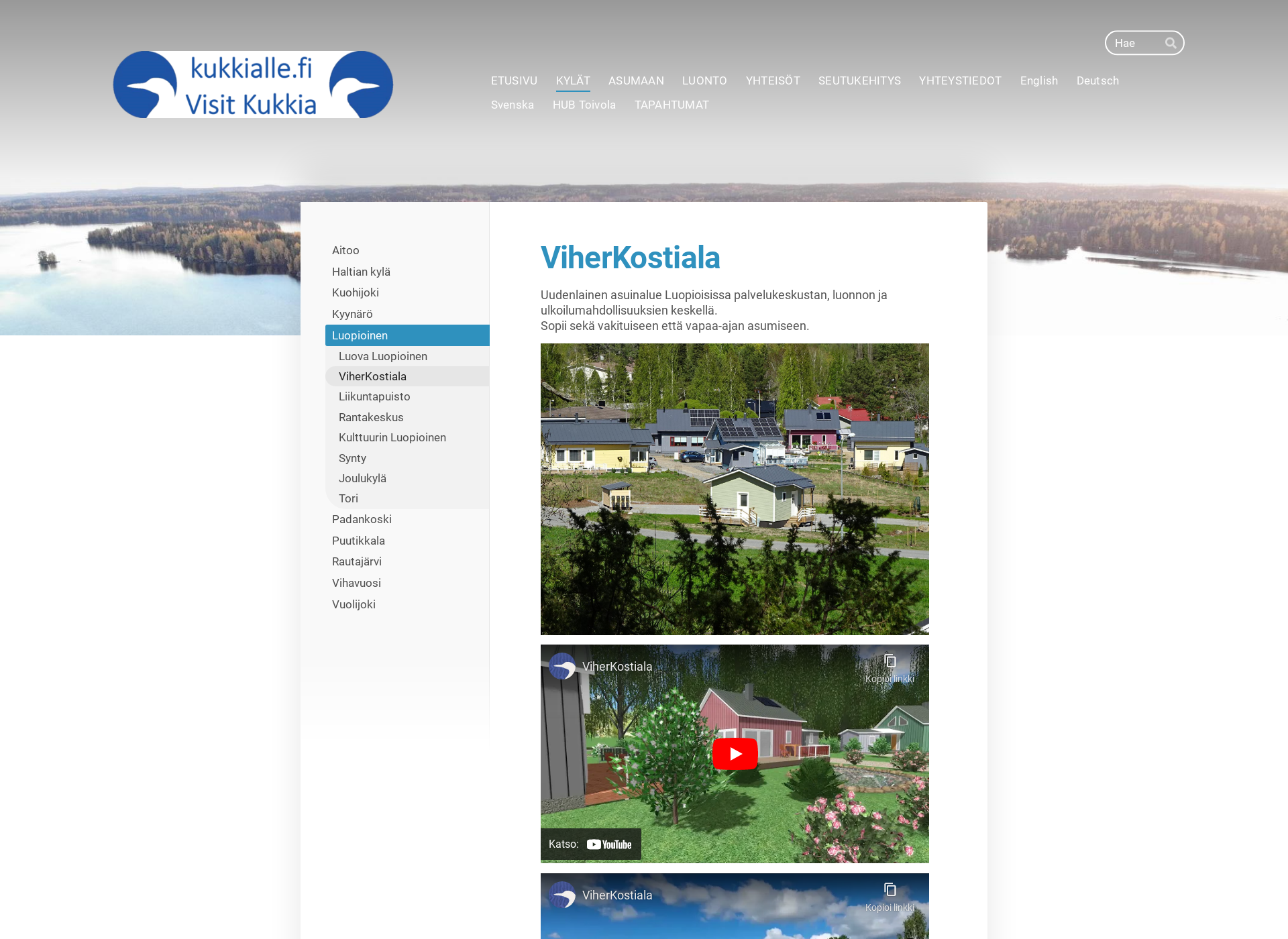 Screenshot for viherkostiala.fi