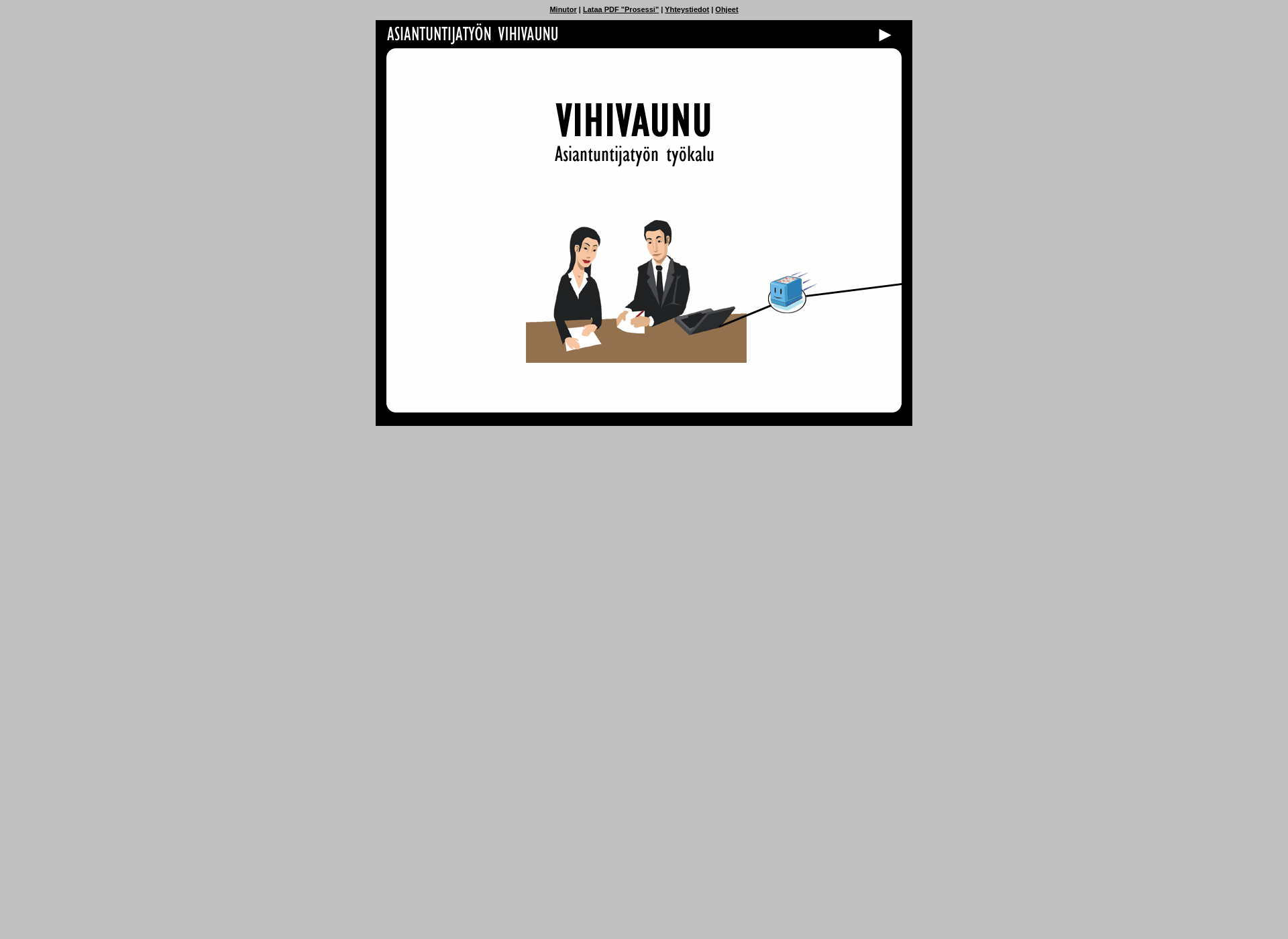 Skärmdump för vihivaunu.fi