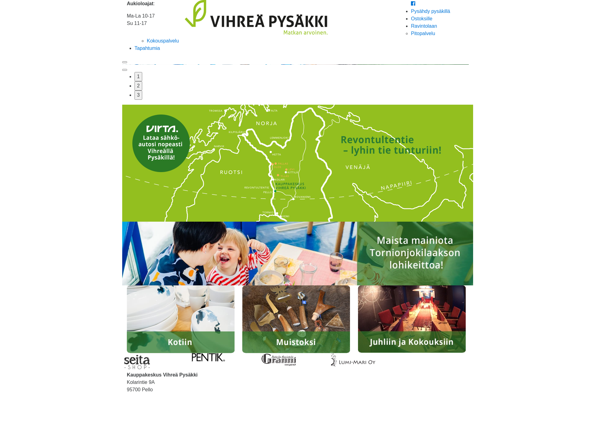 Screenshot for vihreapysakki.fi