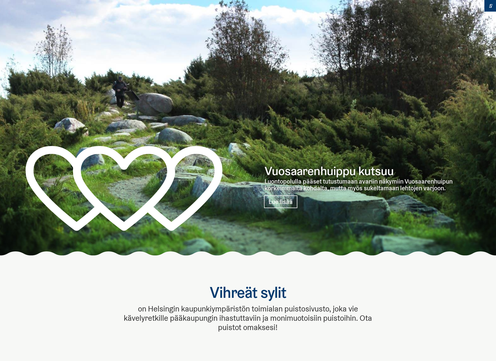 Skärmdump för vihreatsylit.fi