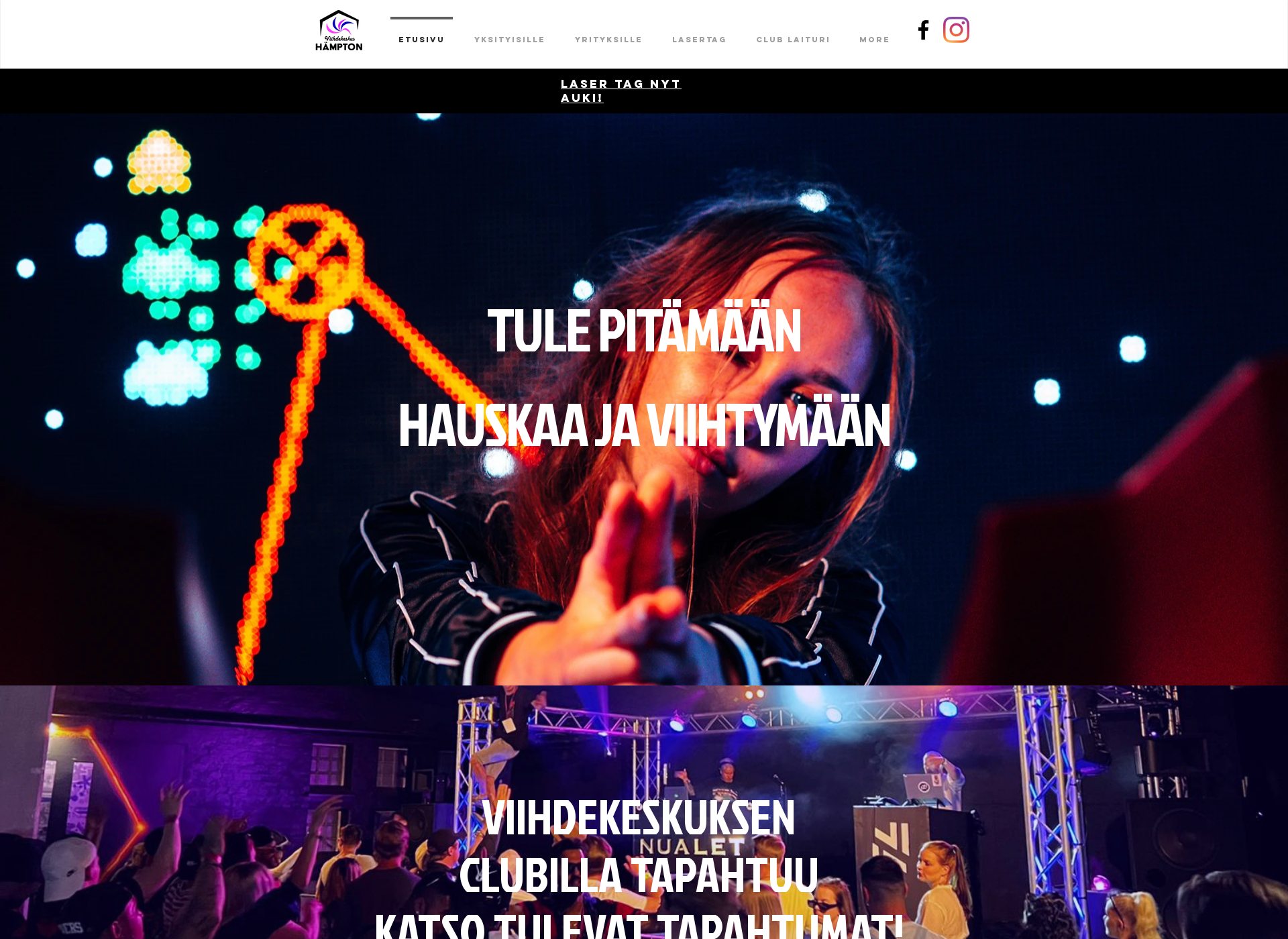 Screenshot for viihdekeskushampton.fi