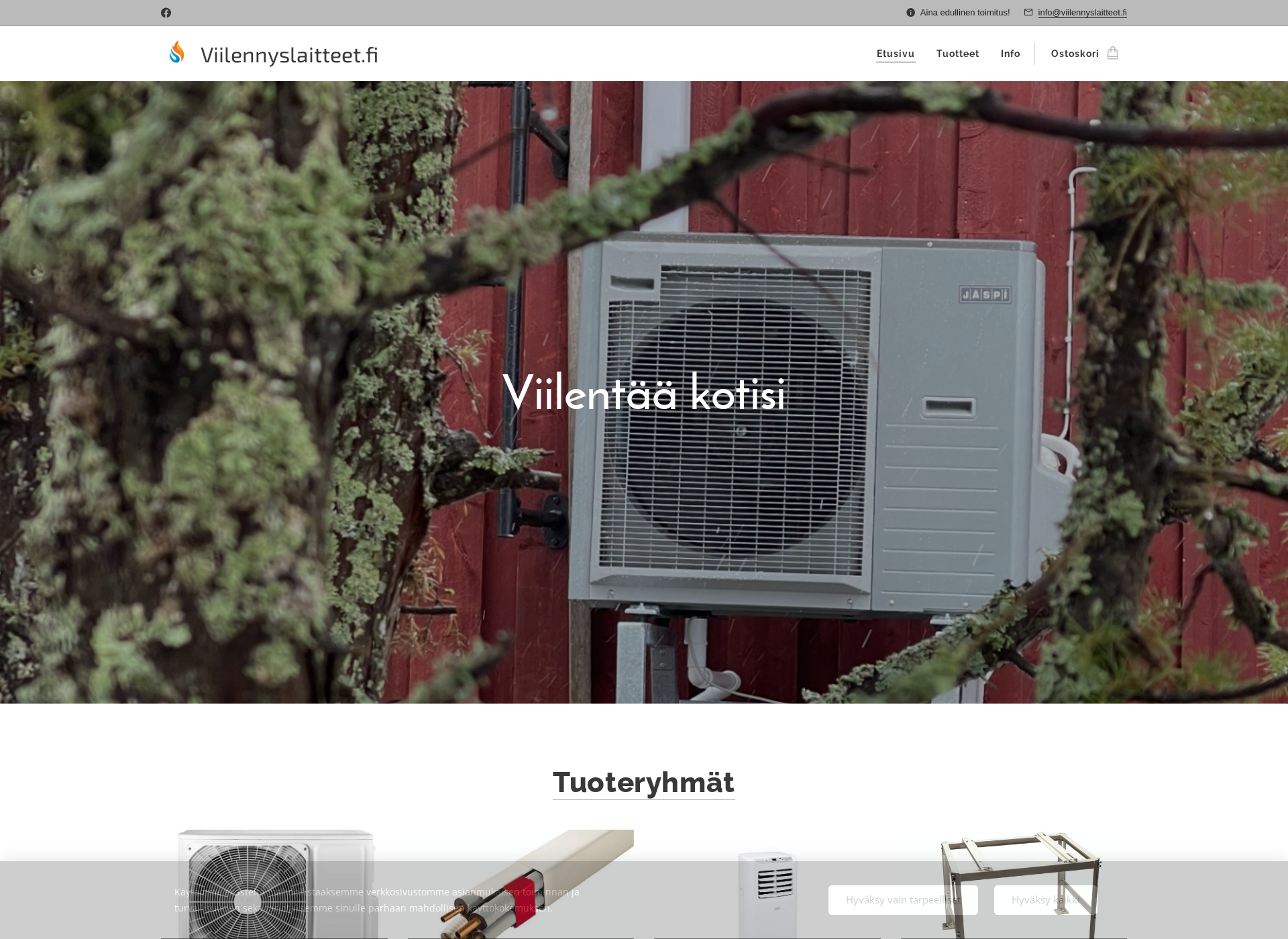Screenshot for viilennyslaitteet.fi