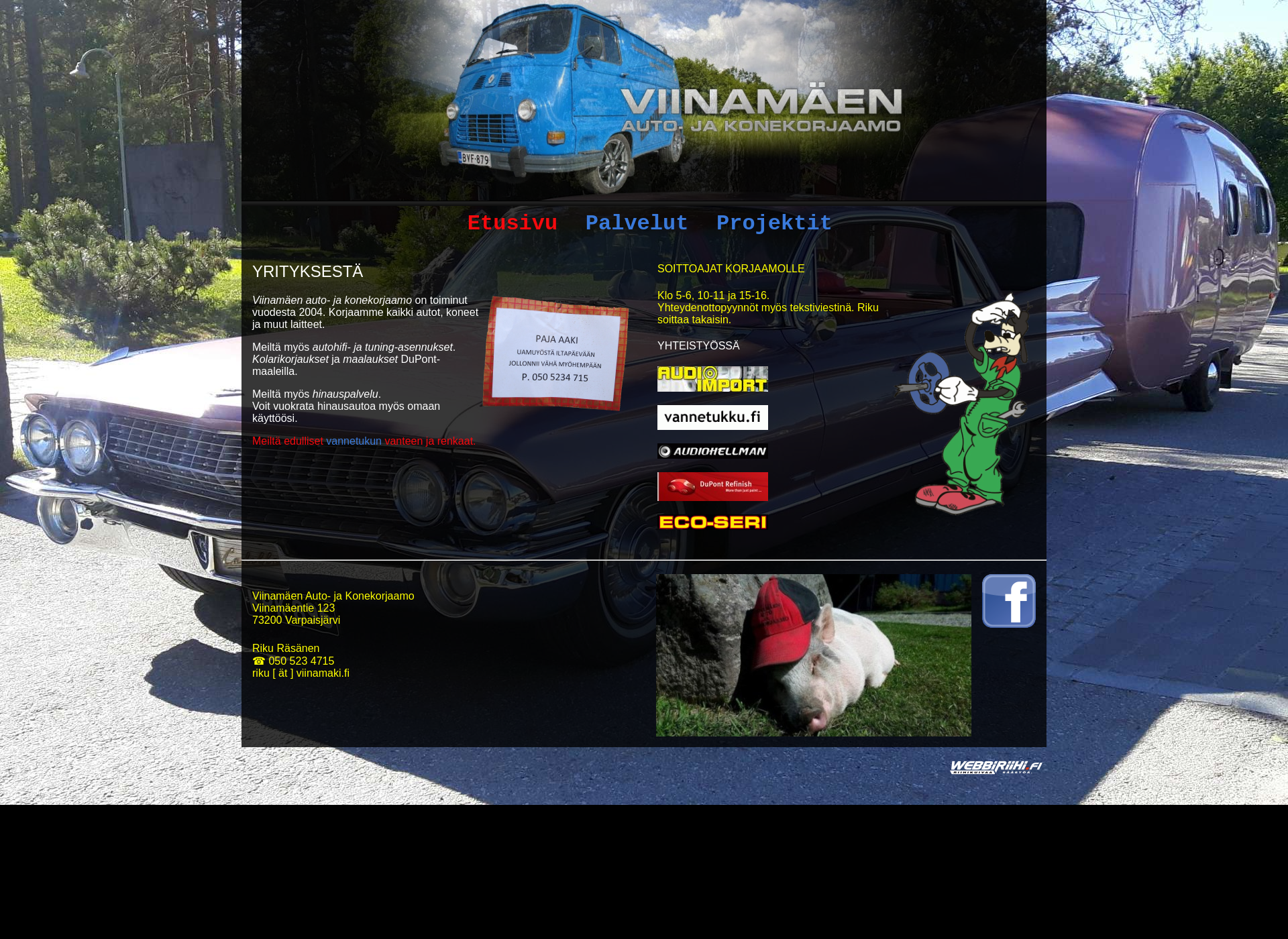 Screenshot for viinamaki.fi