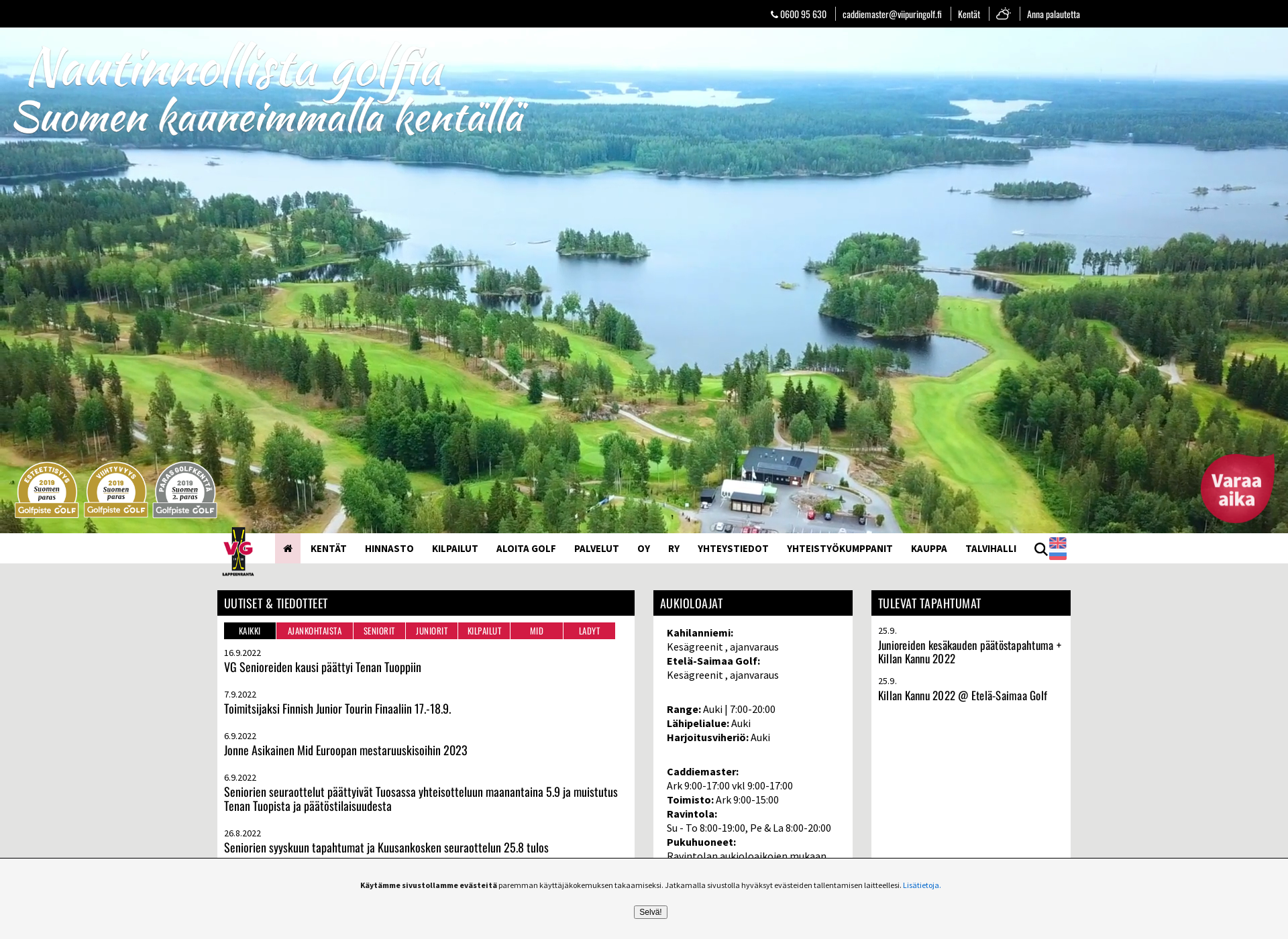 Screenshot for viipuringolf.fi