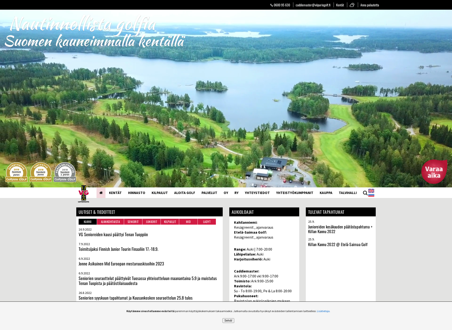 Näyttökuva viipuringolf.fi