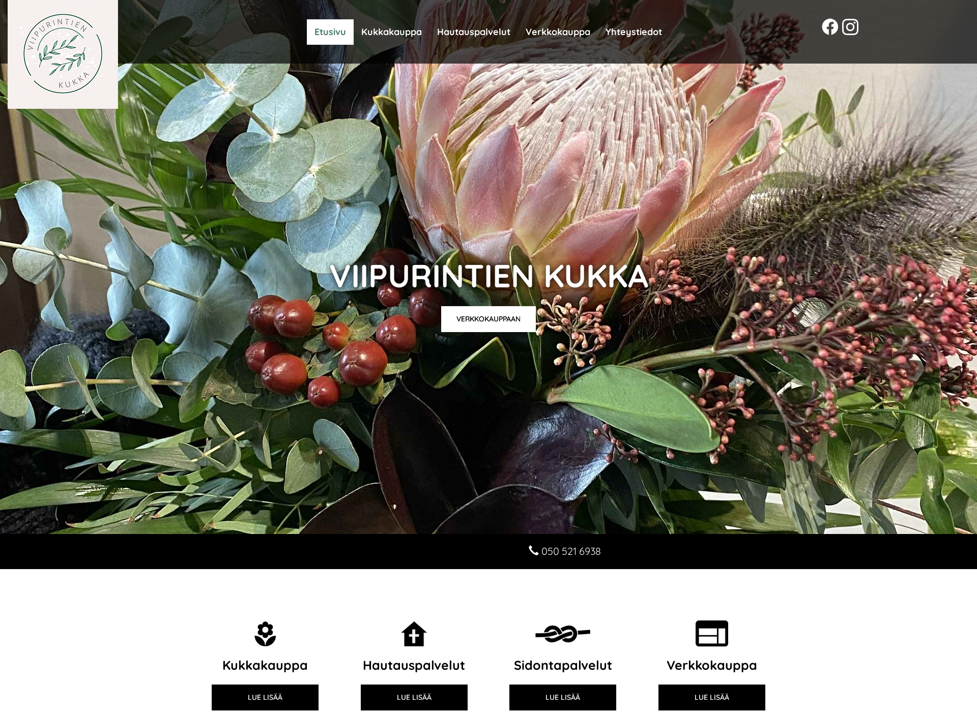 Screenshot for viipurintienkukka.fi