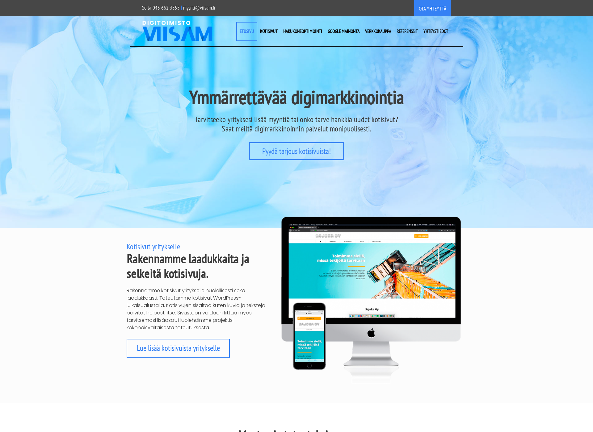 Screenshot for viisam.fi