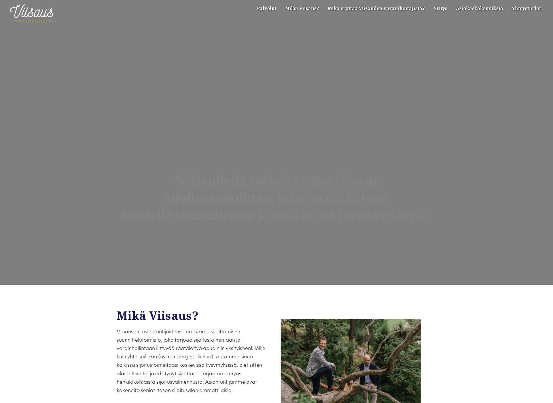 Screenshot for viisaus.fi