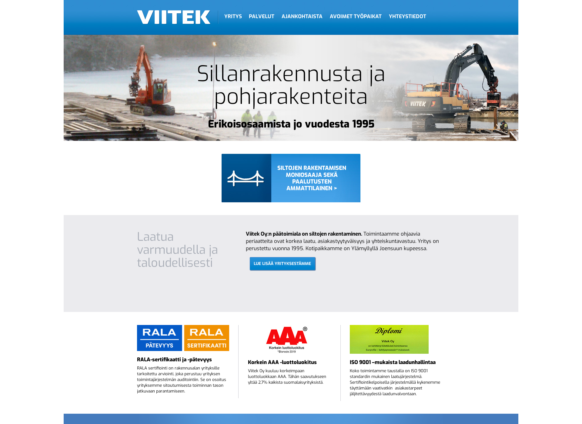 Screenshot for viitek.fi