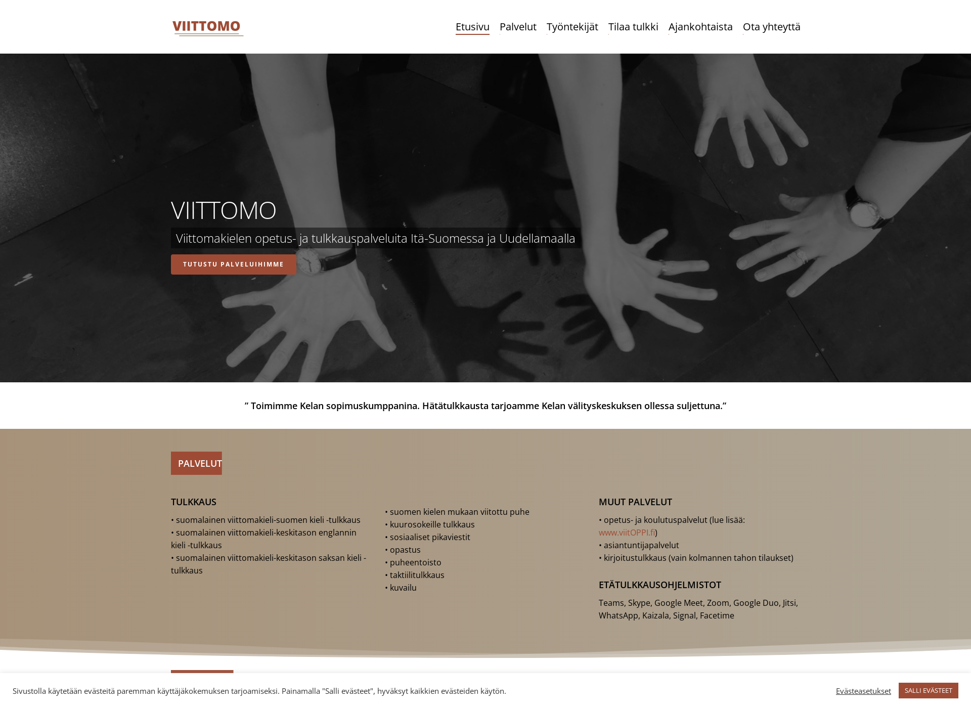 Screenshot for viittomo.fi