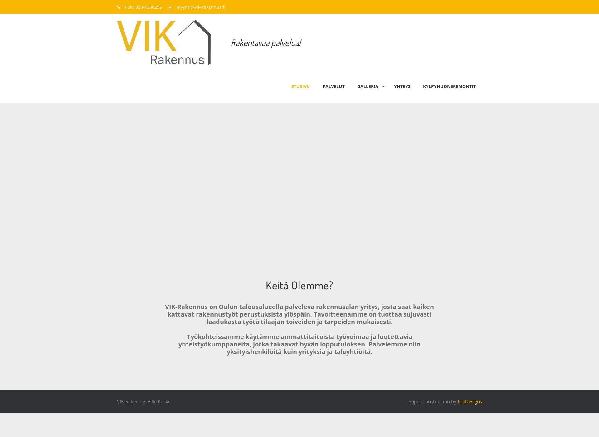 Screenshot for vik-rakennus.fi