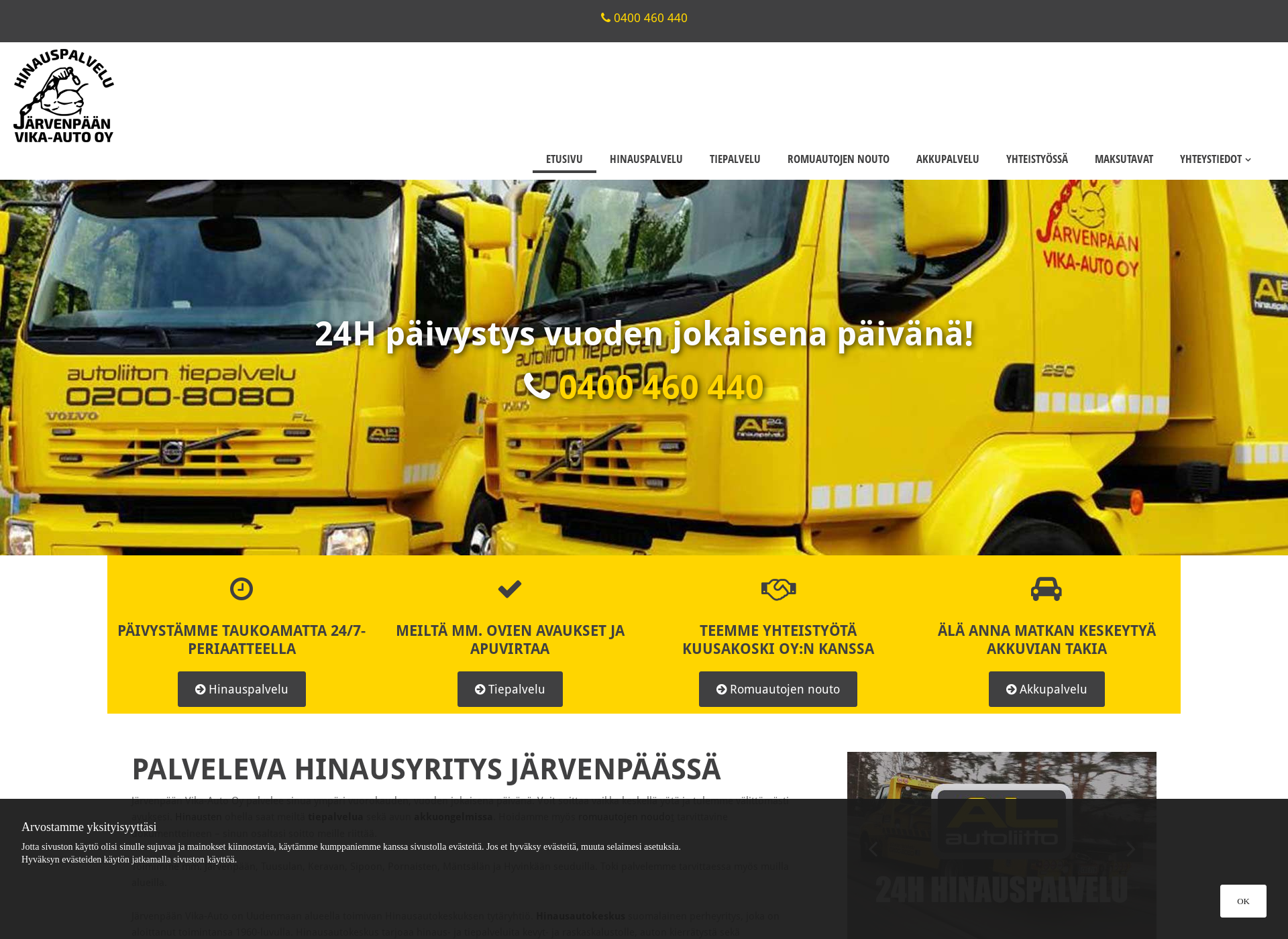 Screenshot for vika-auto.fi