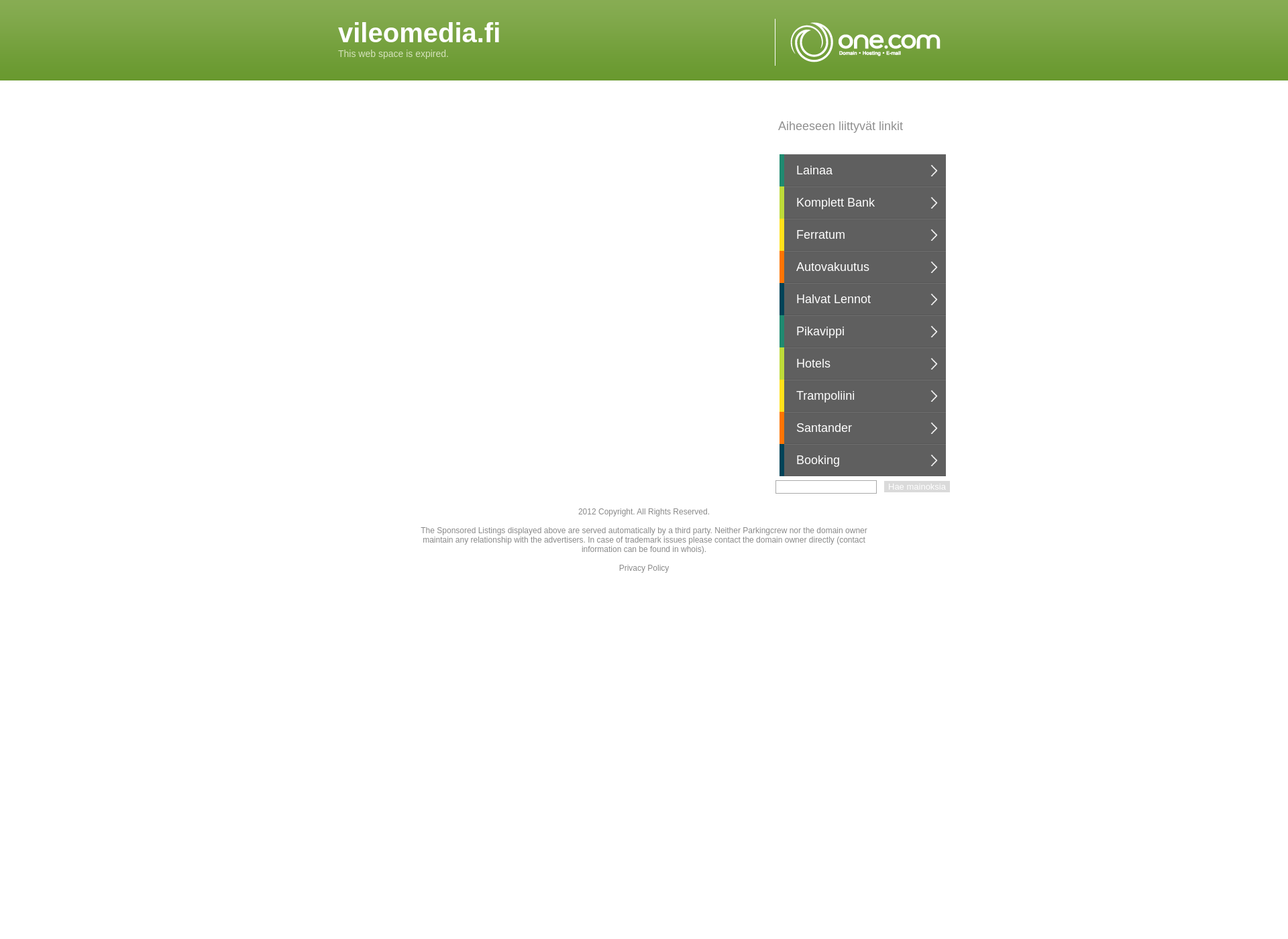Screenshot for vileomedia.fi