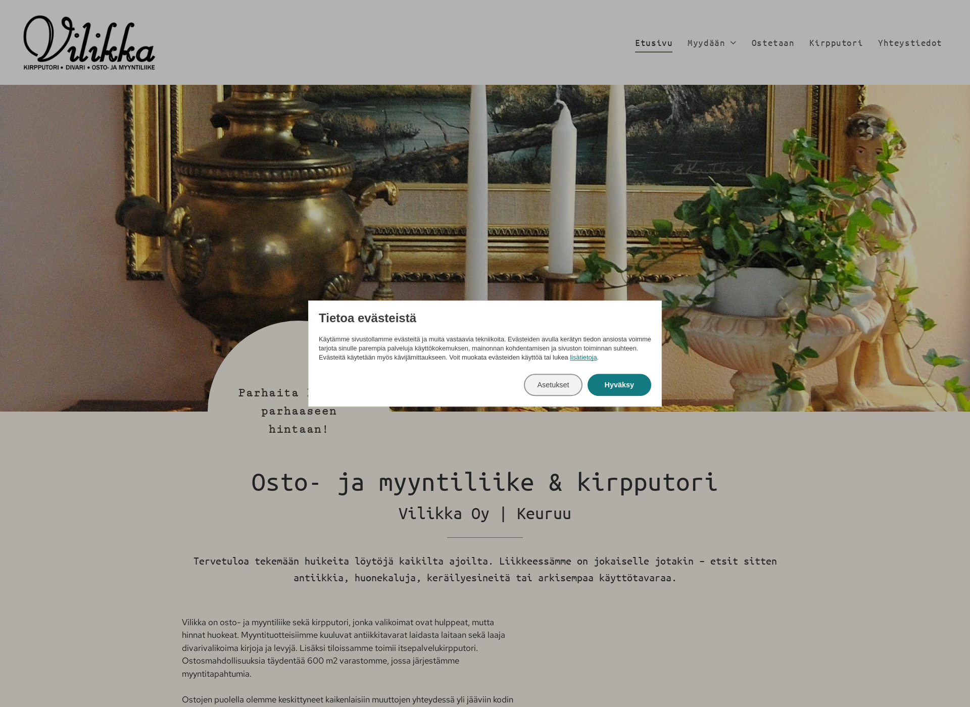 Screenshot for vilikka.fi