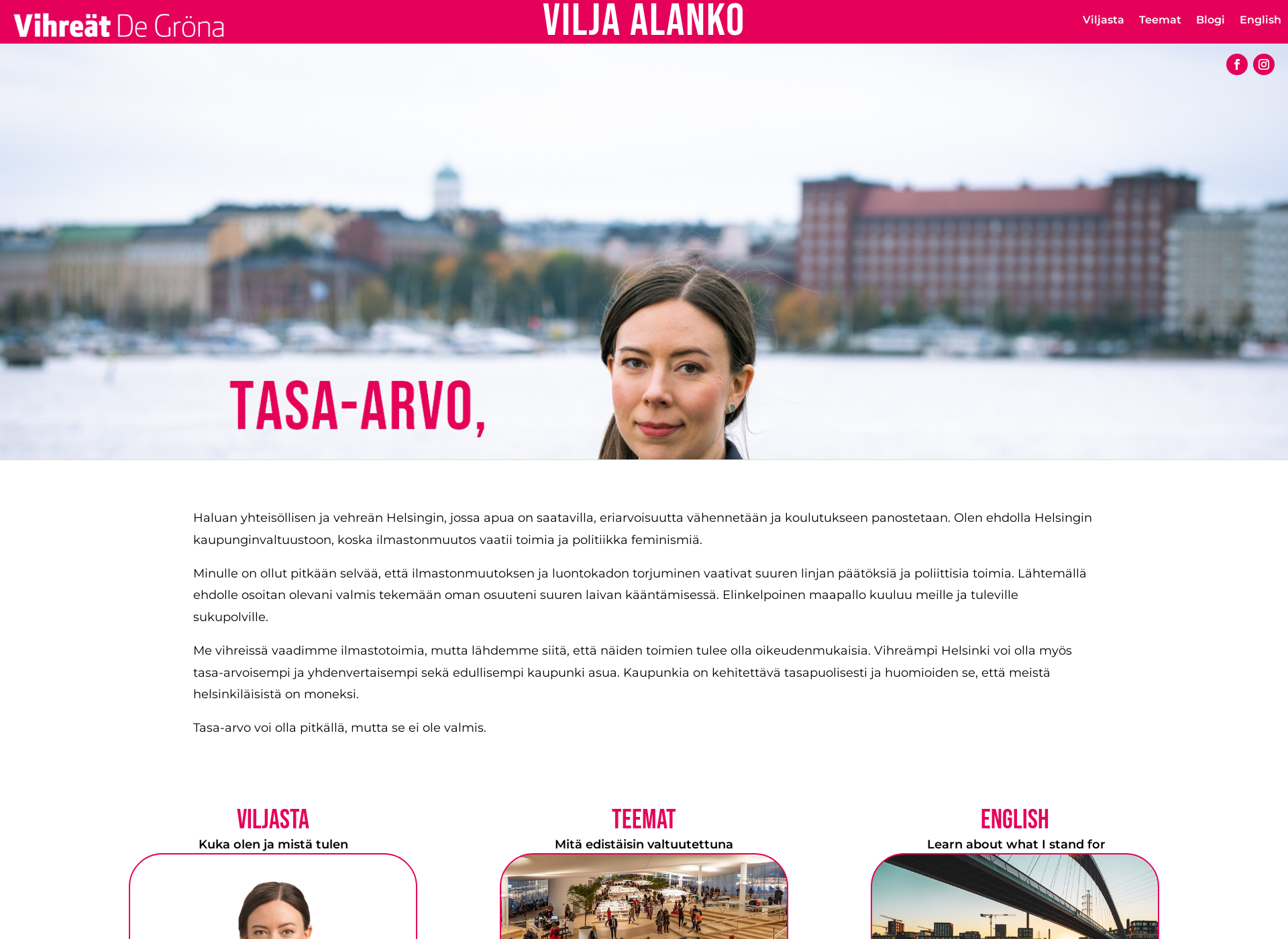 Screenshot for viljaalanko.fi