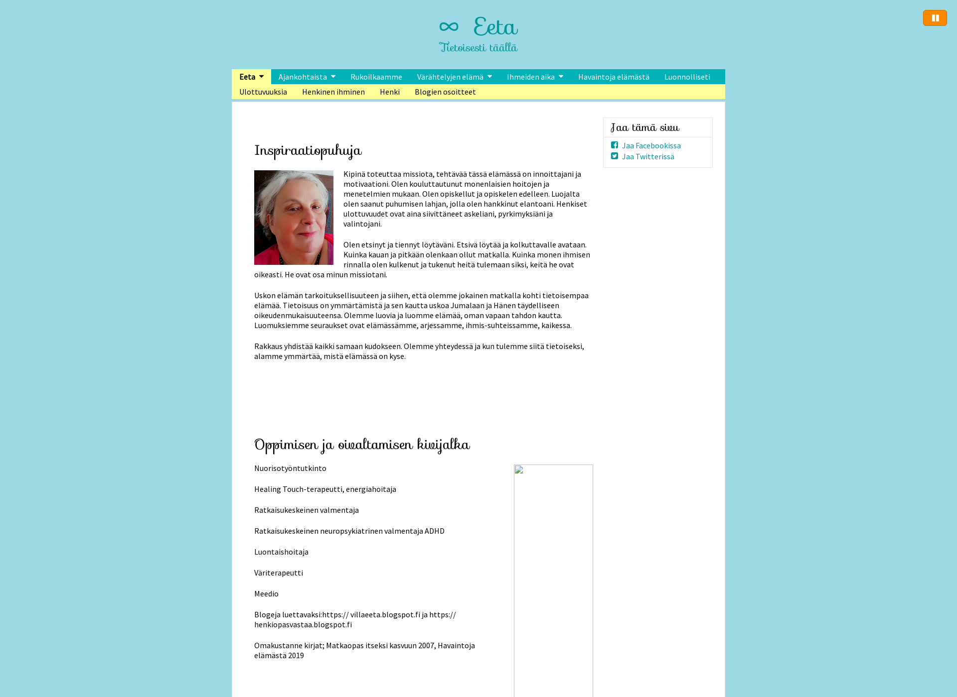 Skärmdump för villa-eeta.fi