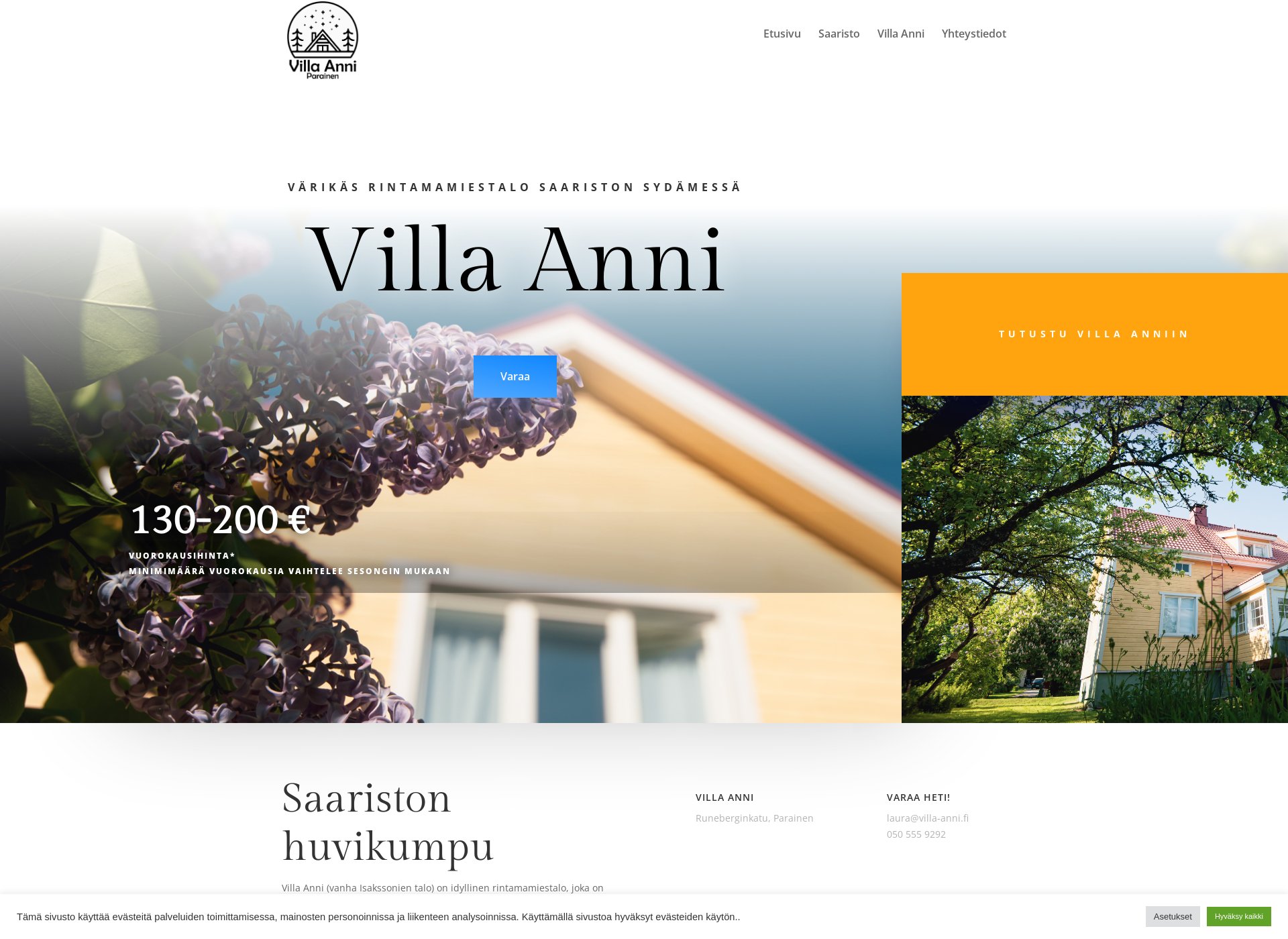 Screenshot for villaanni.fi