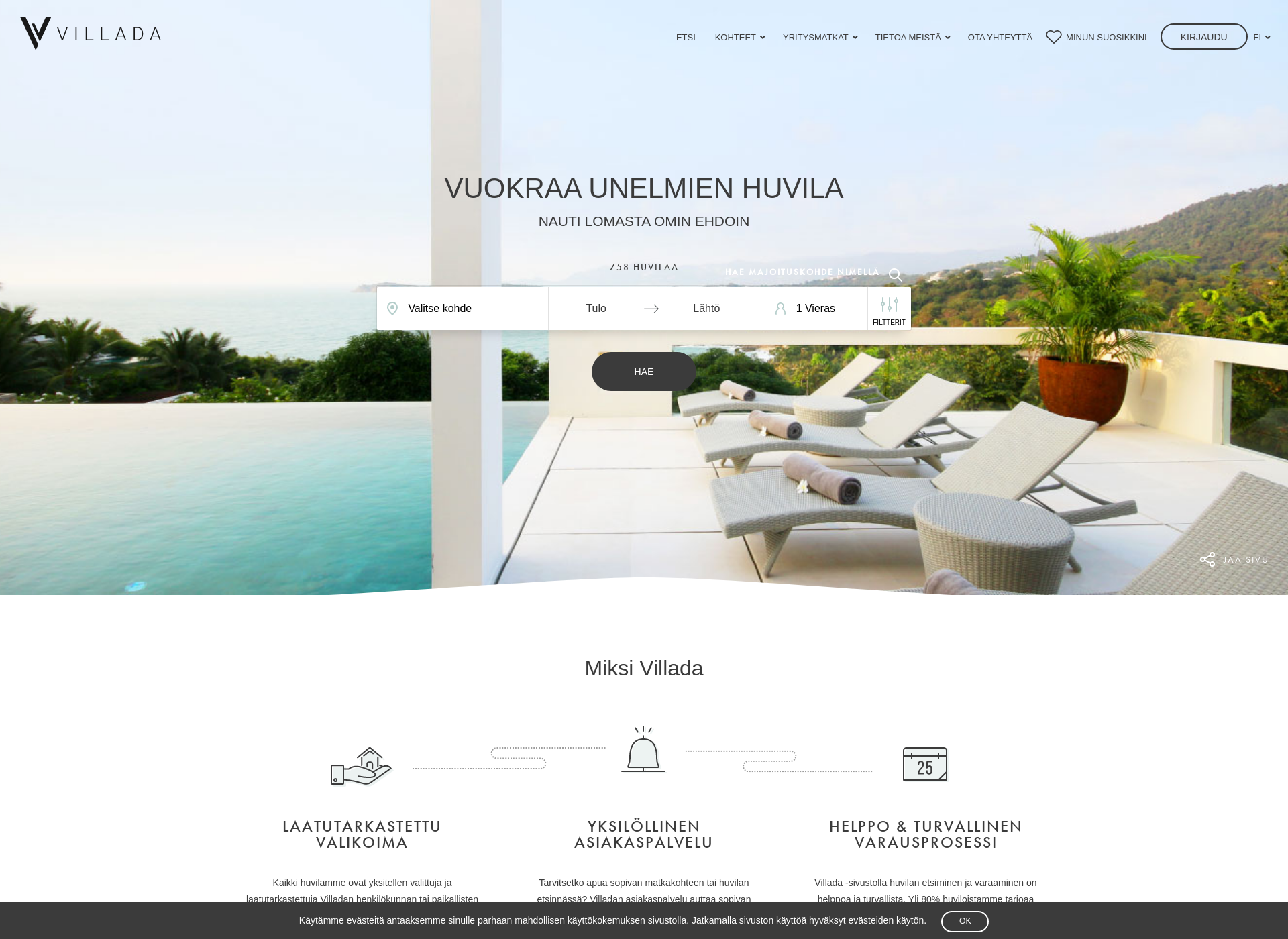 Screenshot for villada.fi