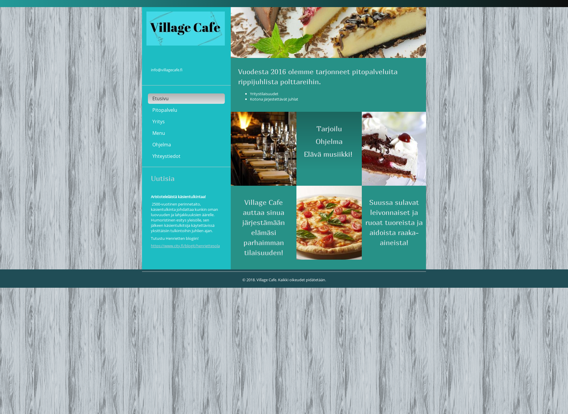 Screenshot for villagecafe.fi