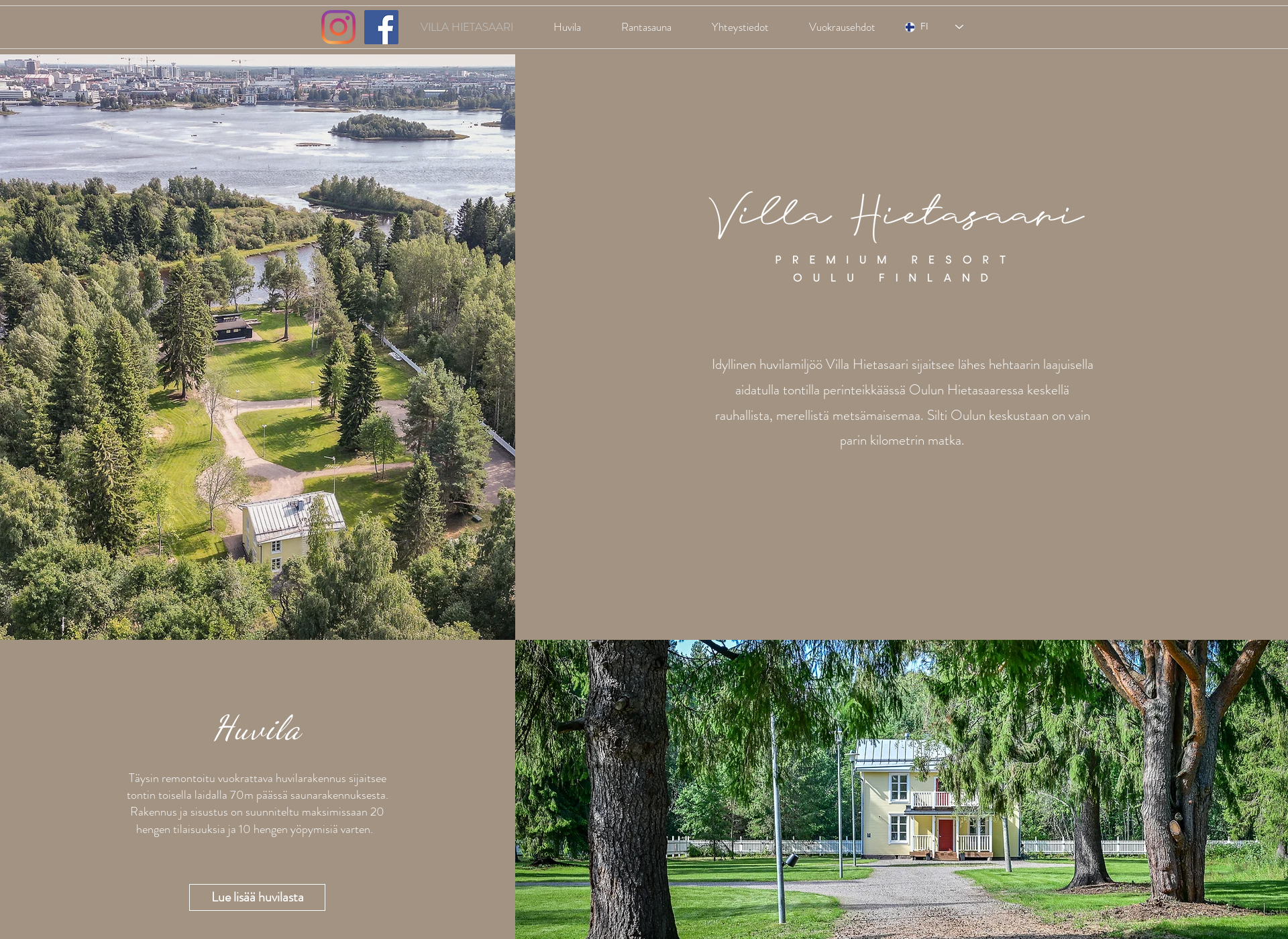 Screenshot for villahietasaari.fi