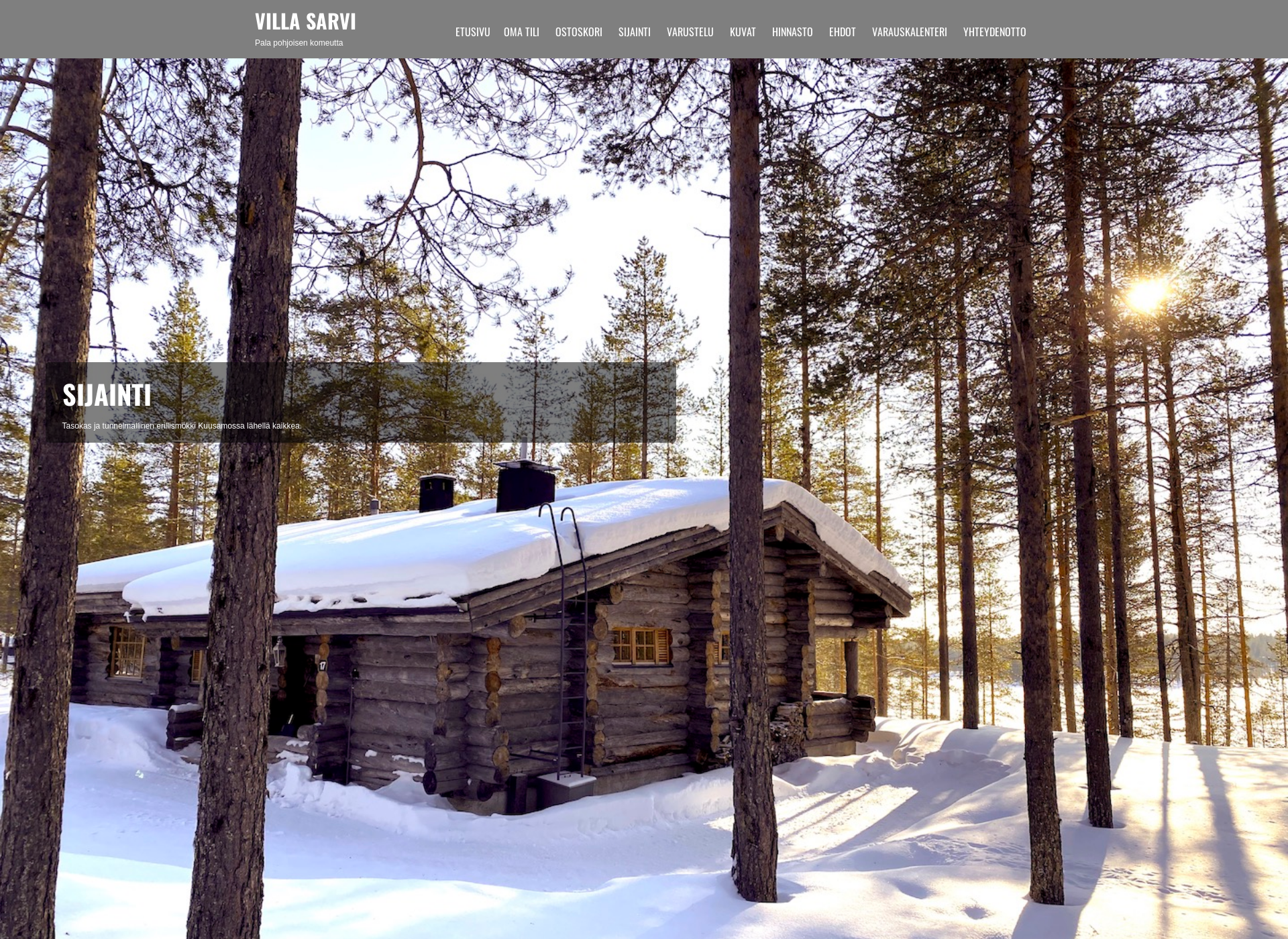 Screenshot for villasarvi.fi
