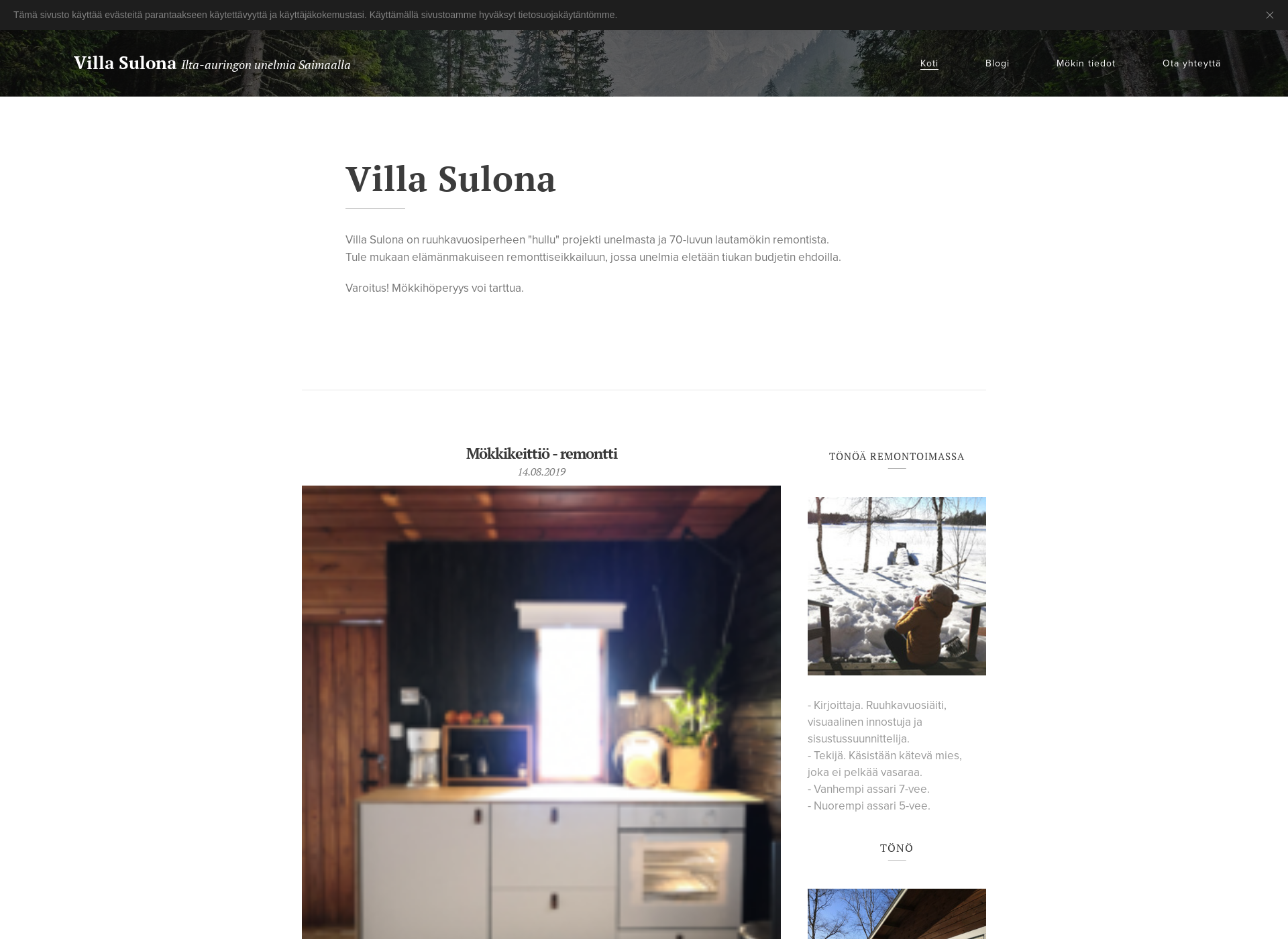 Screenshot for villasulona.fi