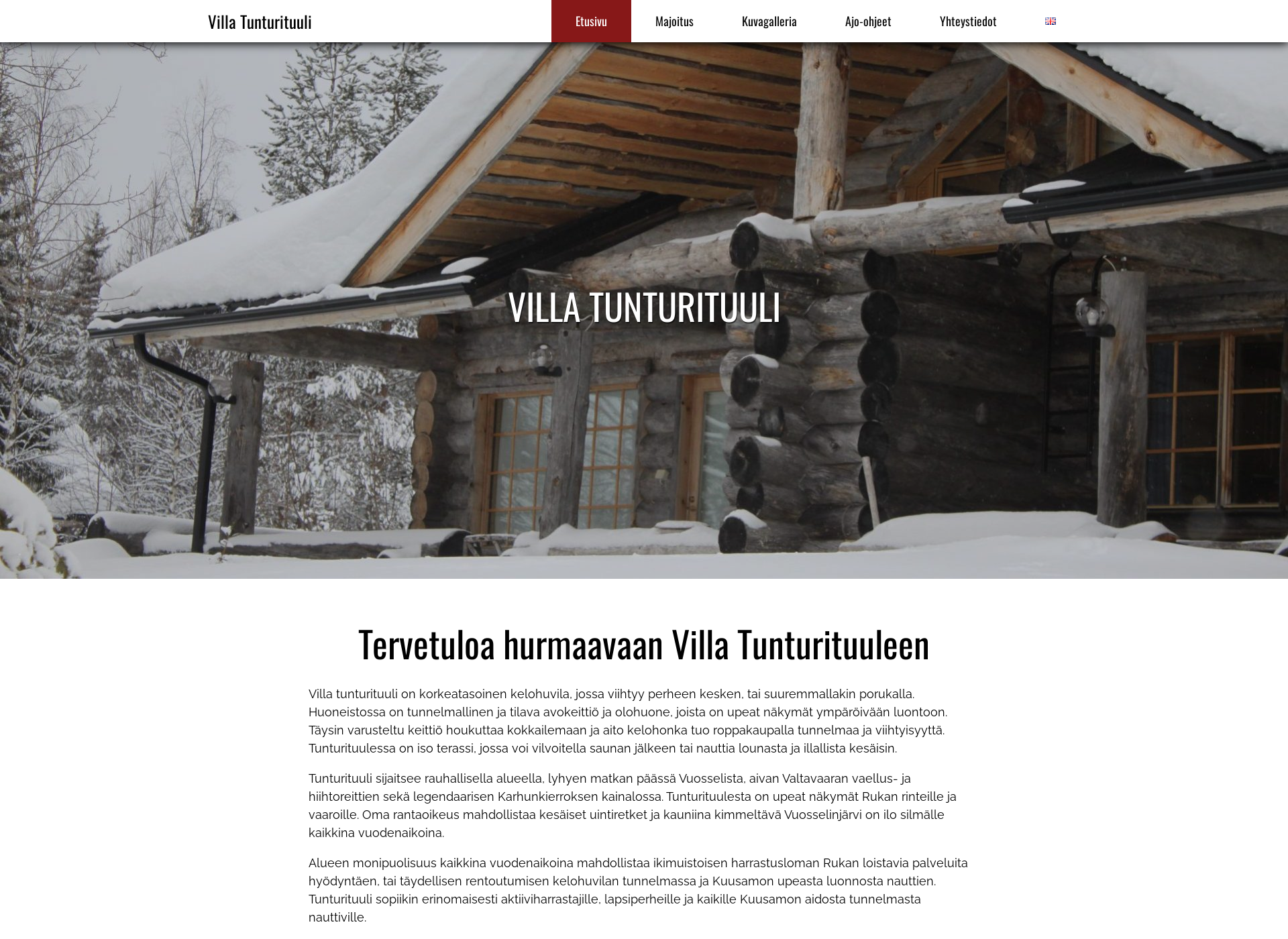Screenshot for villatunturituuli.fi