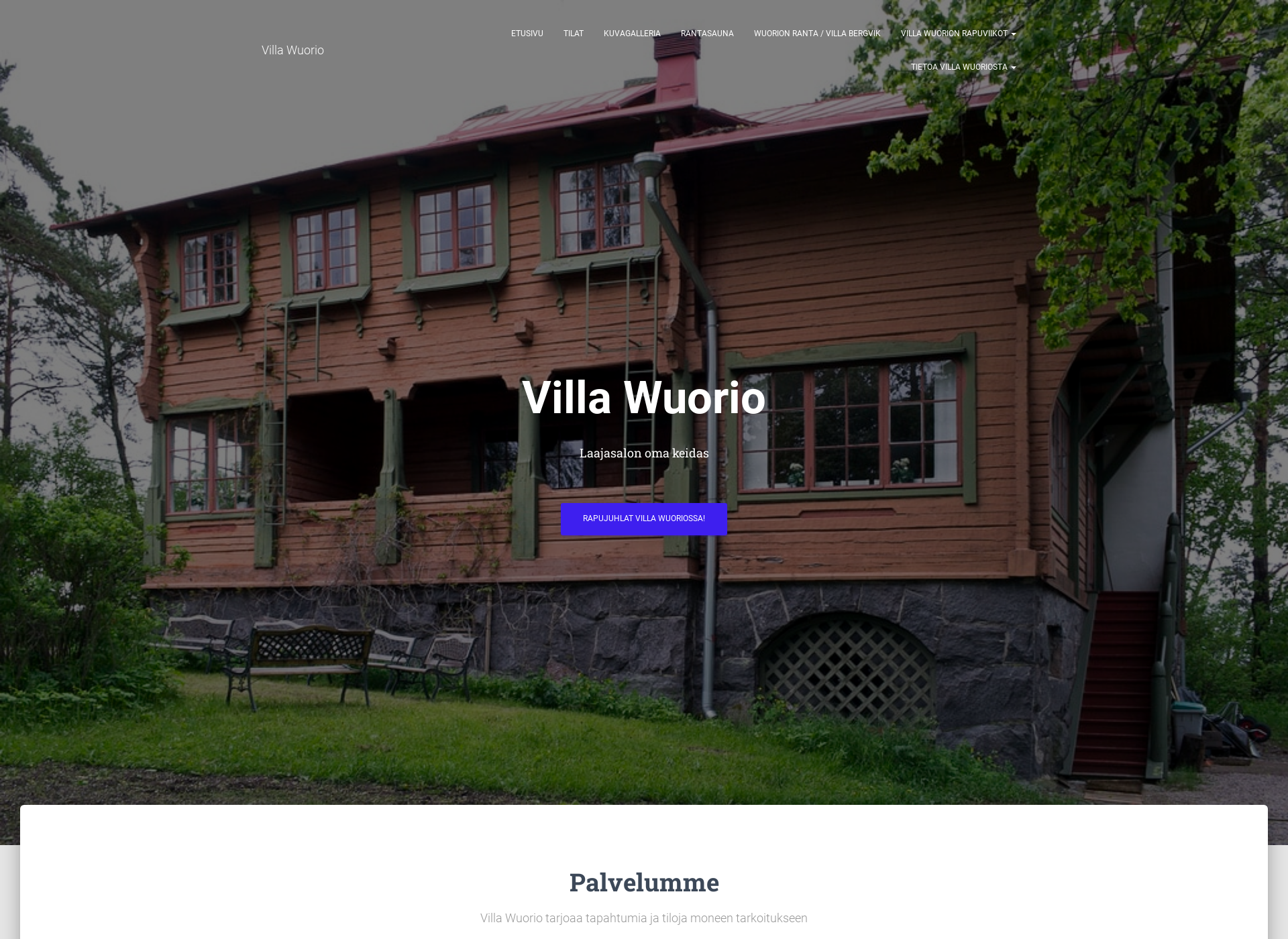 Screenshot for villawuorio.fi