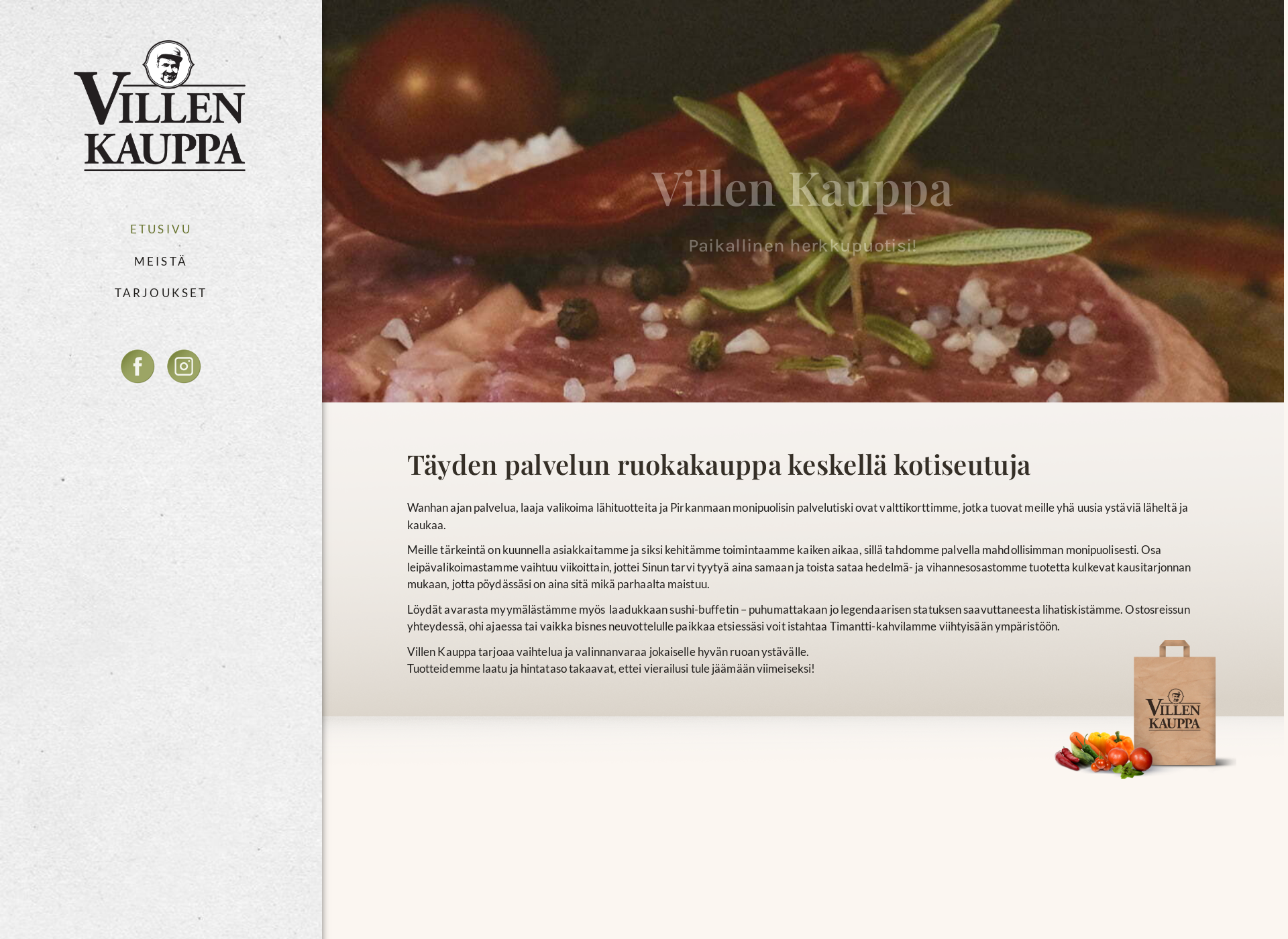 Screenshot for villenkauppa.fi