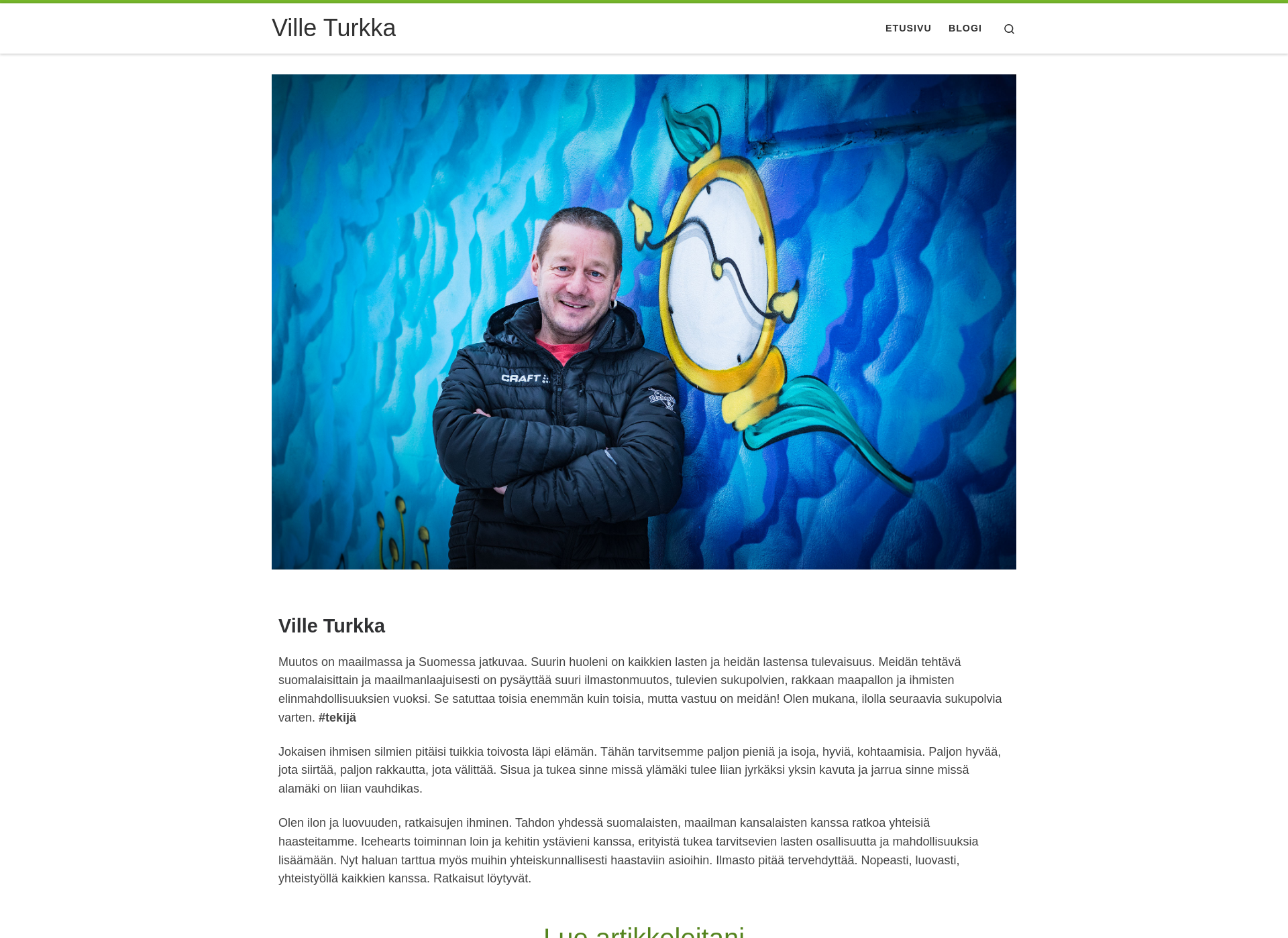 Screenshot for villeturkka.fi