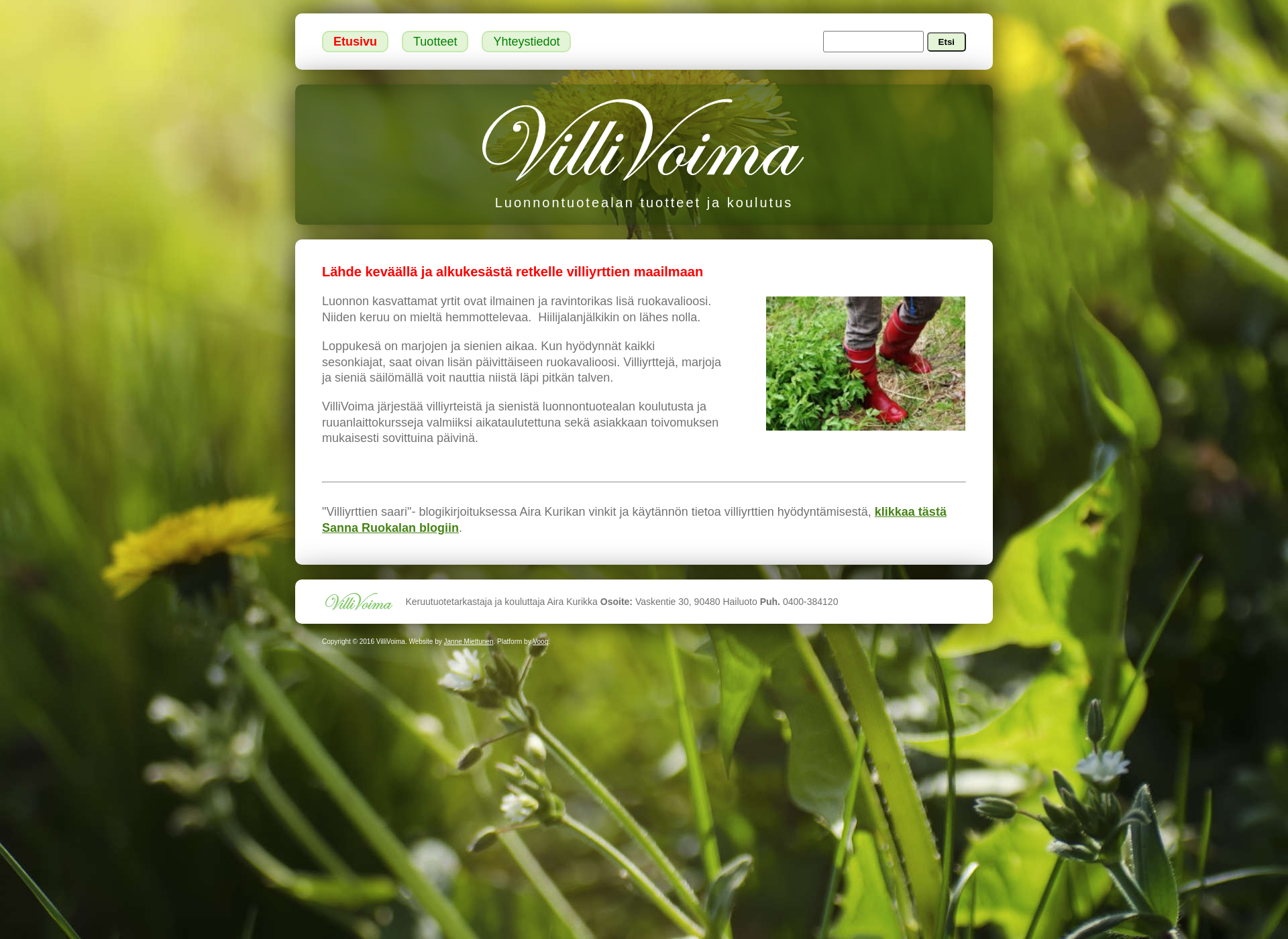 Screenshot for villivoima.fi