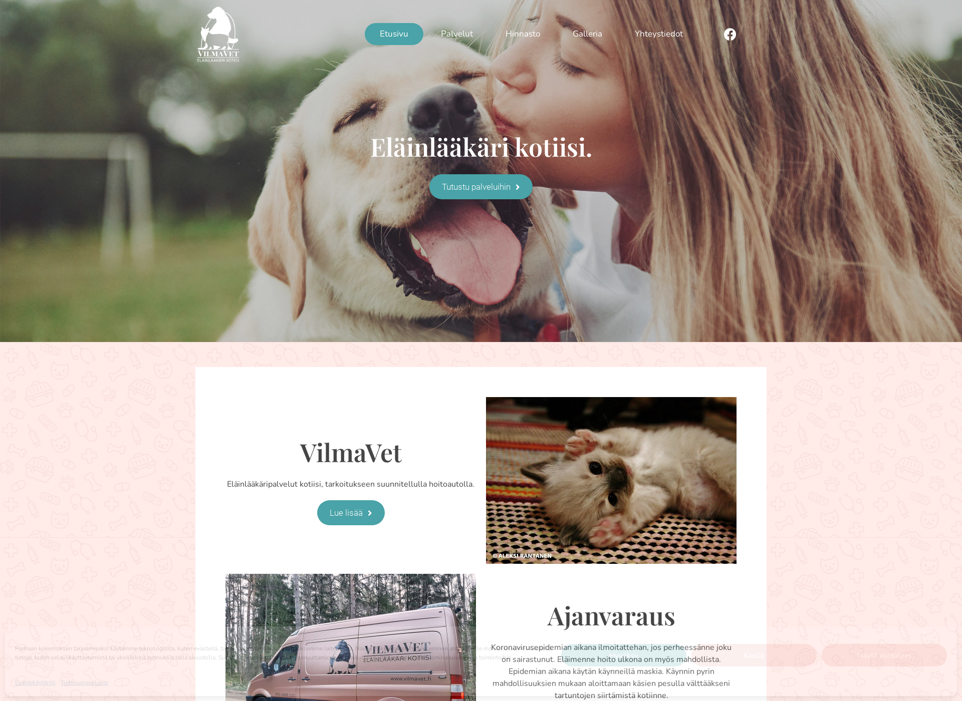 Screenshot for vilmavet.fi
