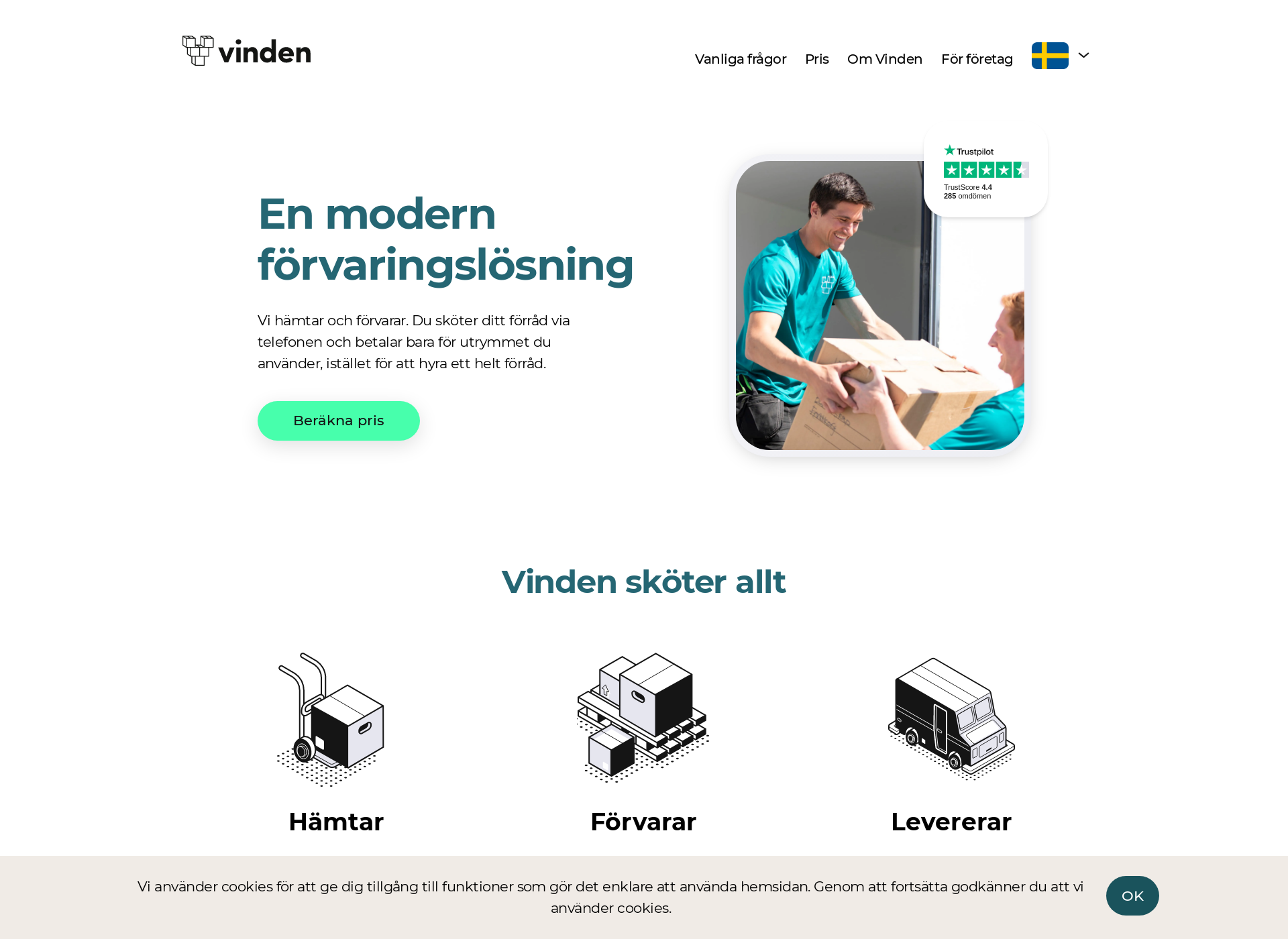 Screenshot for vinden.fi
