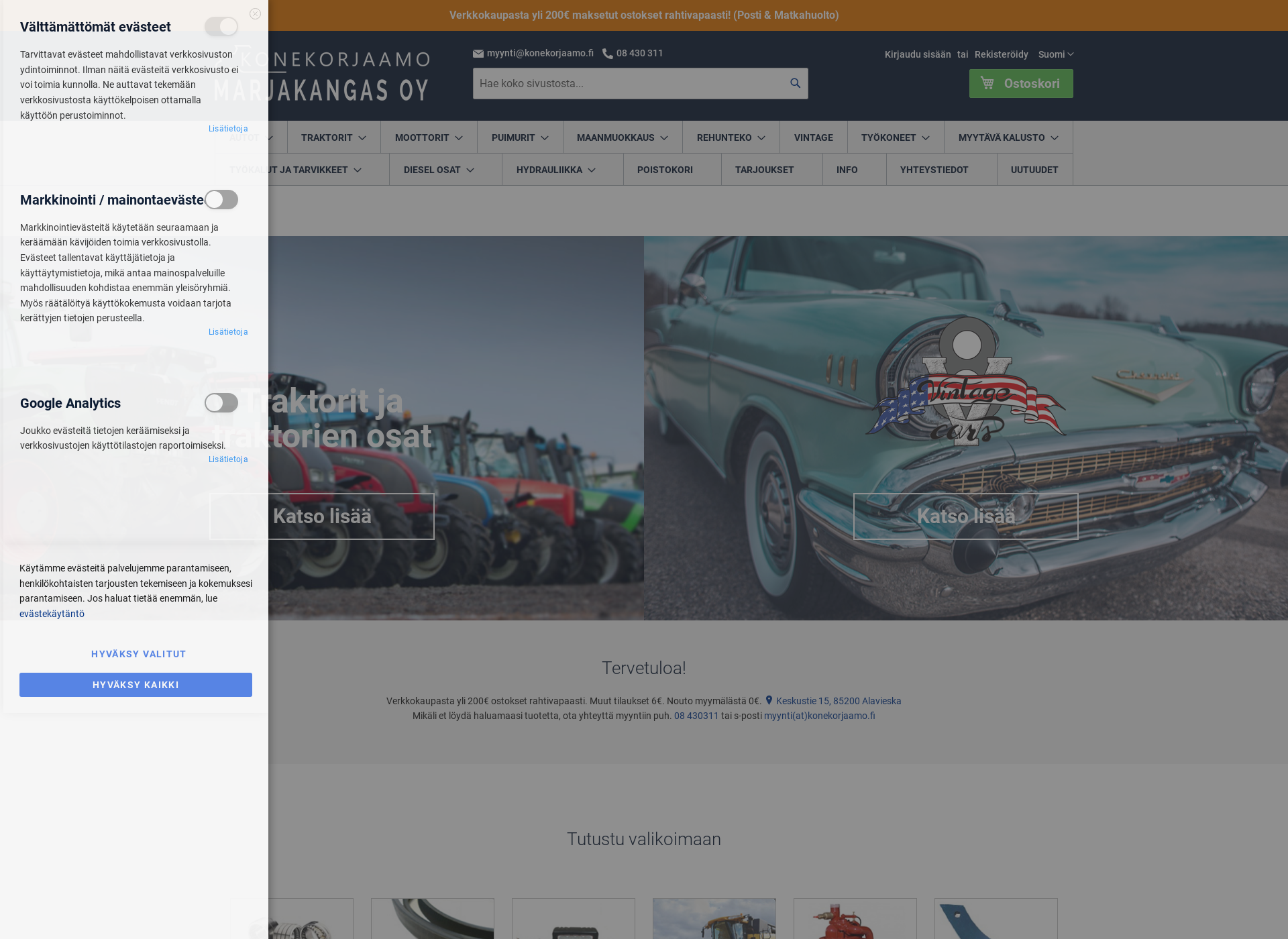 Screenshot for vintagecars.fi