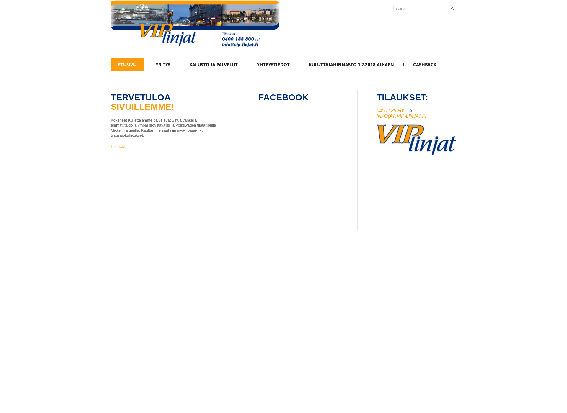 Screenshot for vip-linjat.fi