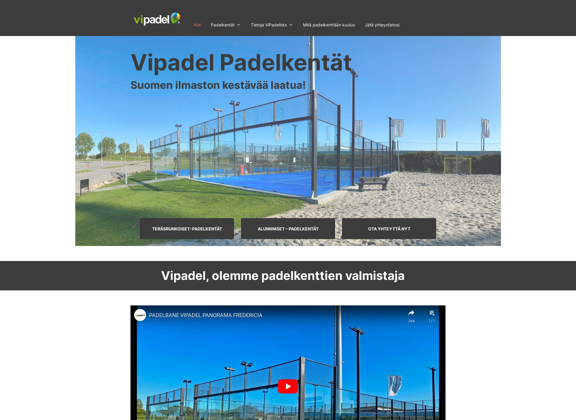 Screenshot for vipadel.fi