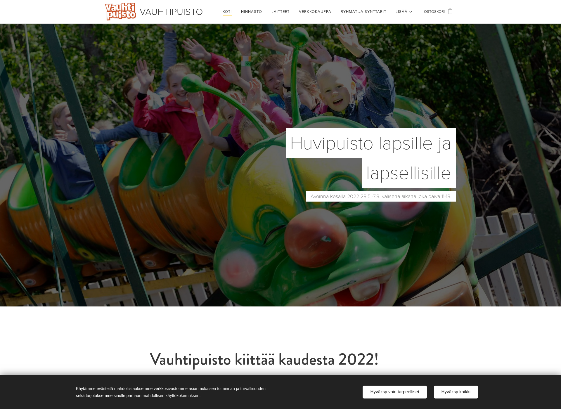 Skärmdump för vipsu.fi