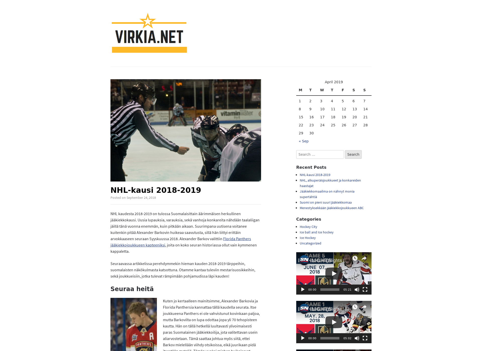 Screenshot for virkia.fi